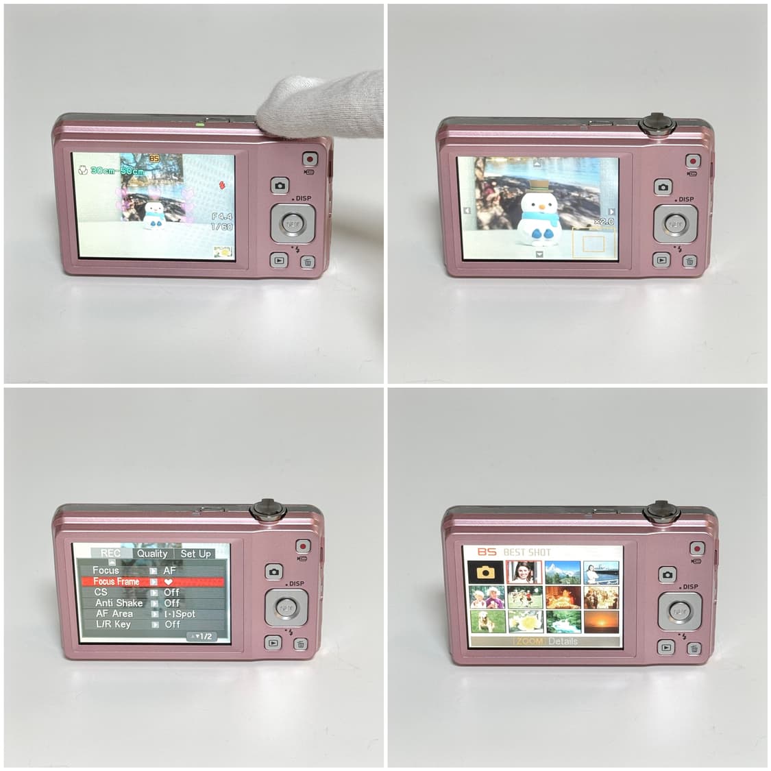 카시오 엑슬림 EX-ZS5 베이비핑크 빈티지디카 상품이미지6