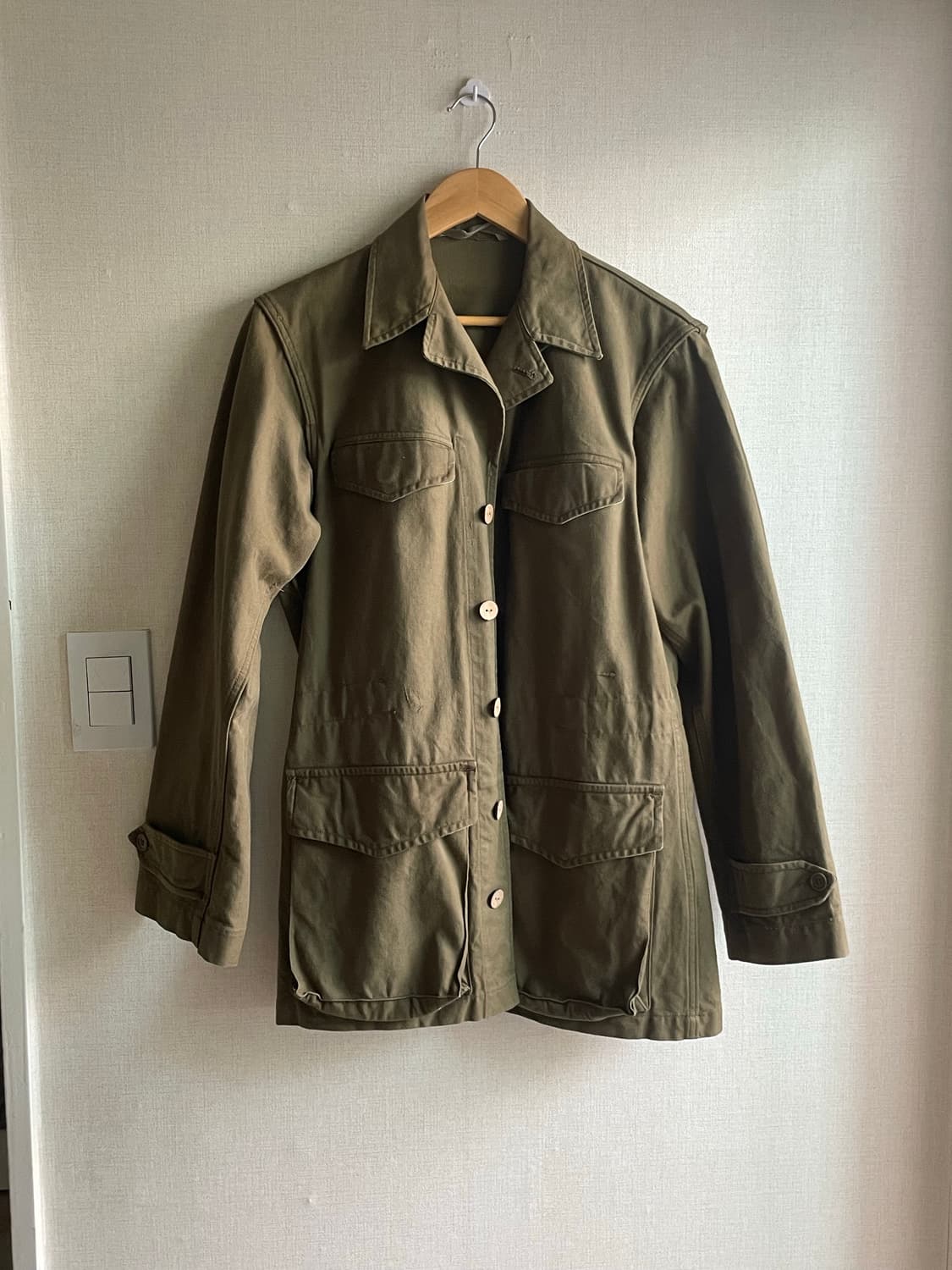 프랑스군 M47 초기형 자켓 - 우드 버튼 (42 사이즈) 상품이미지2