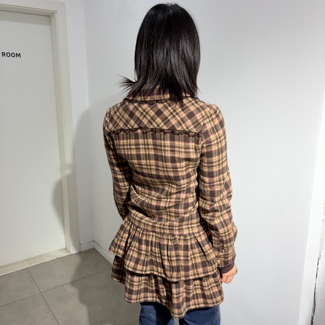 liz lisa Tralala 초코브라운 프릴 레이스 원피스 상품이미지4