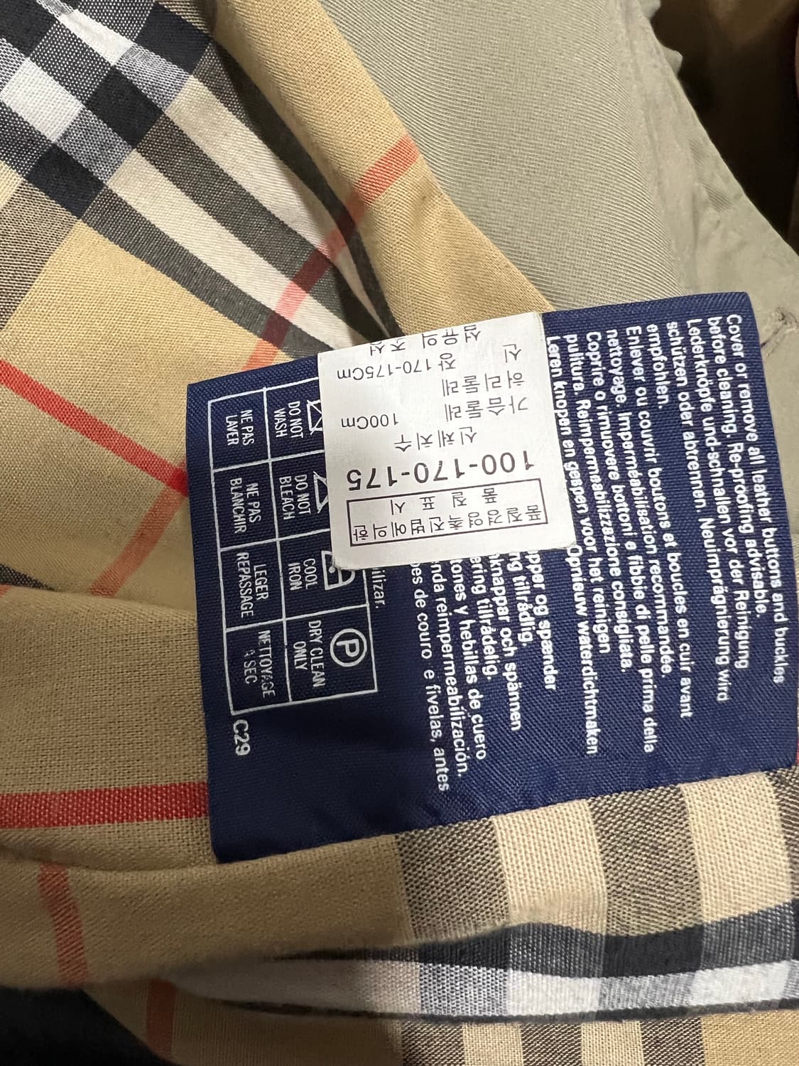 빈티지 버버리 코트 상품이미지5