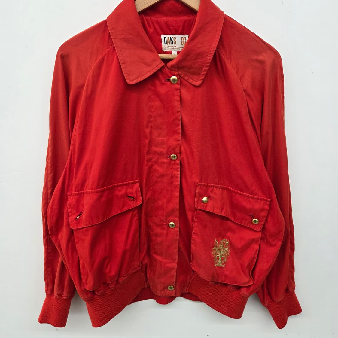닥스 빨간색 봄버 자켓 여L 상품이미지2