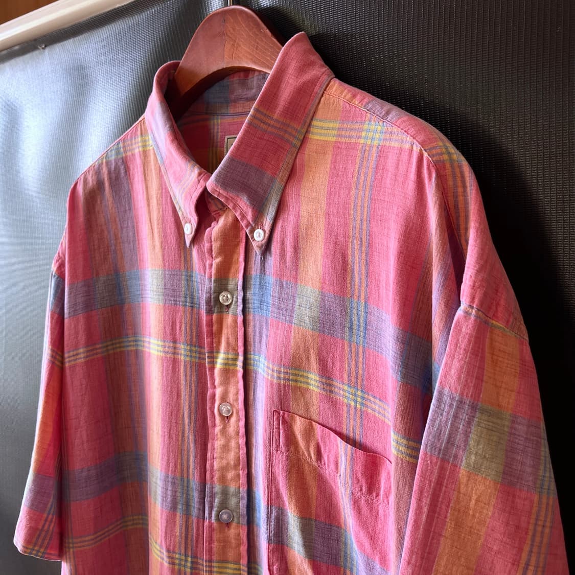 XL) L.L.Bean Made in U.S.A. 마드라스 셔츠  상품이미지2