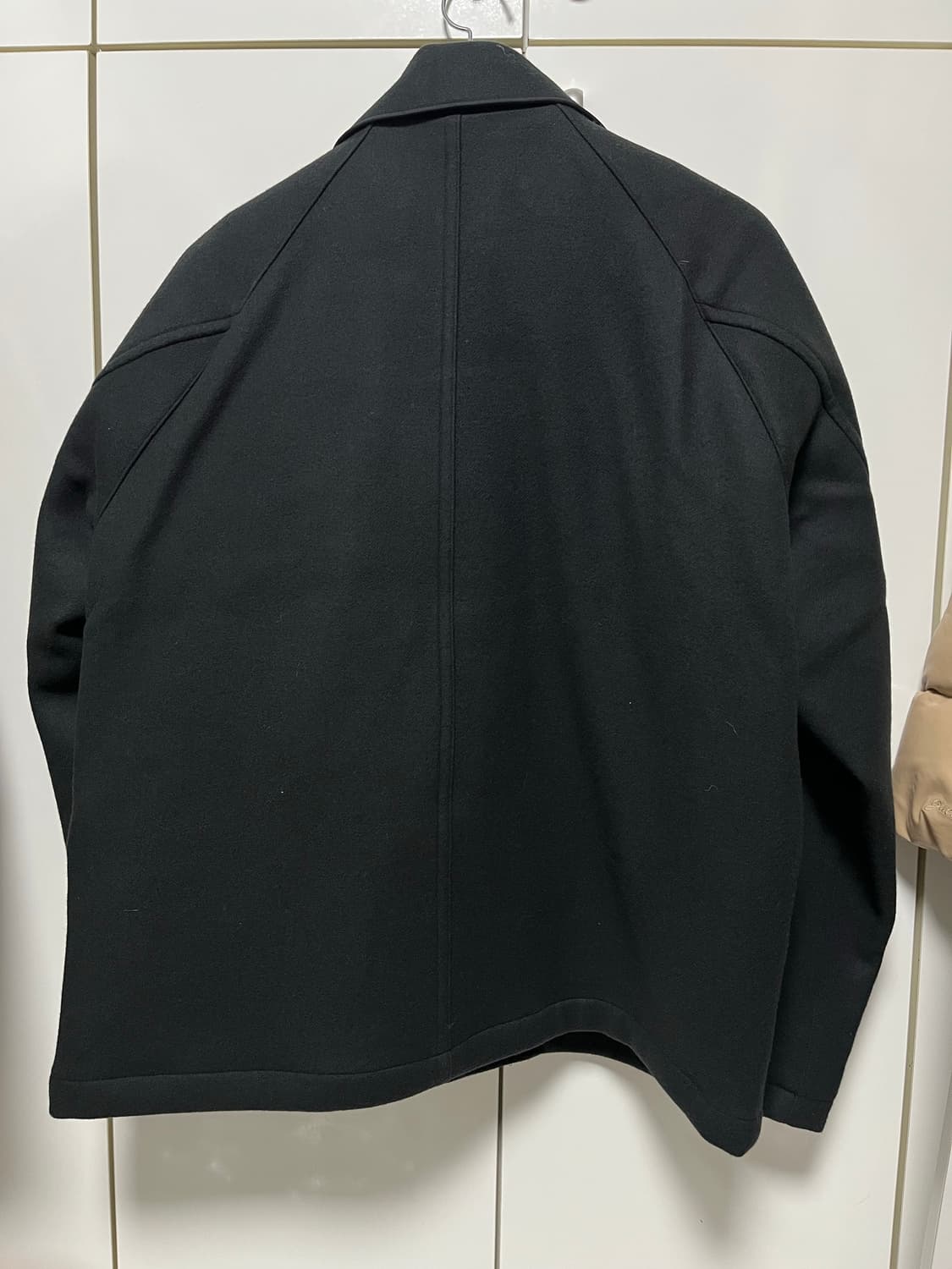 (새상품) 이스트로그 멜톤 울 파이어맨 자켓 블랙 L 상품이미지7