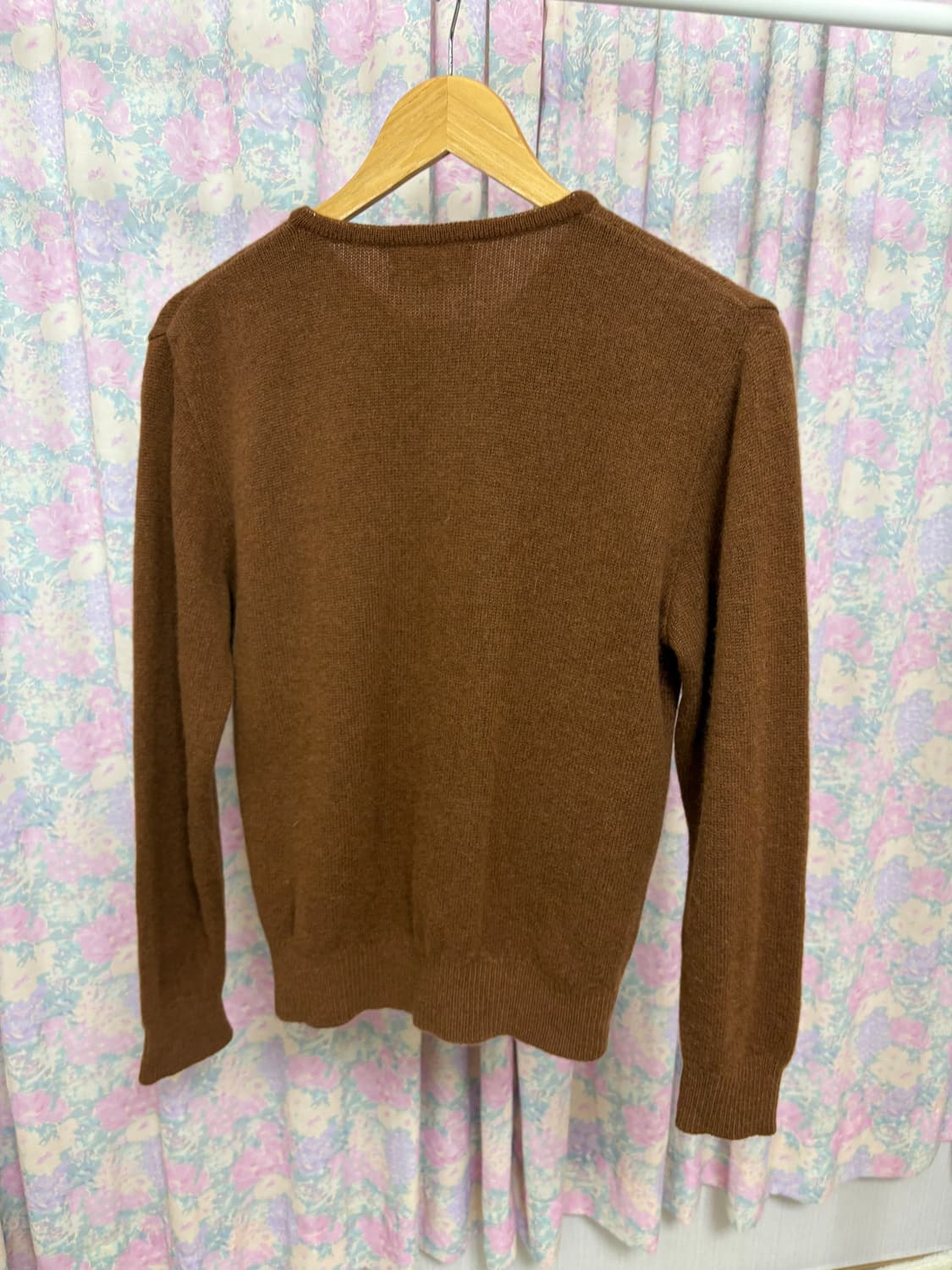 카멜 브라운 울 가디건 상품이미지8