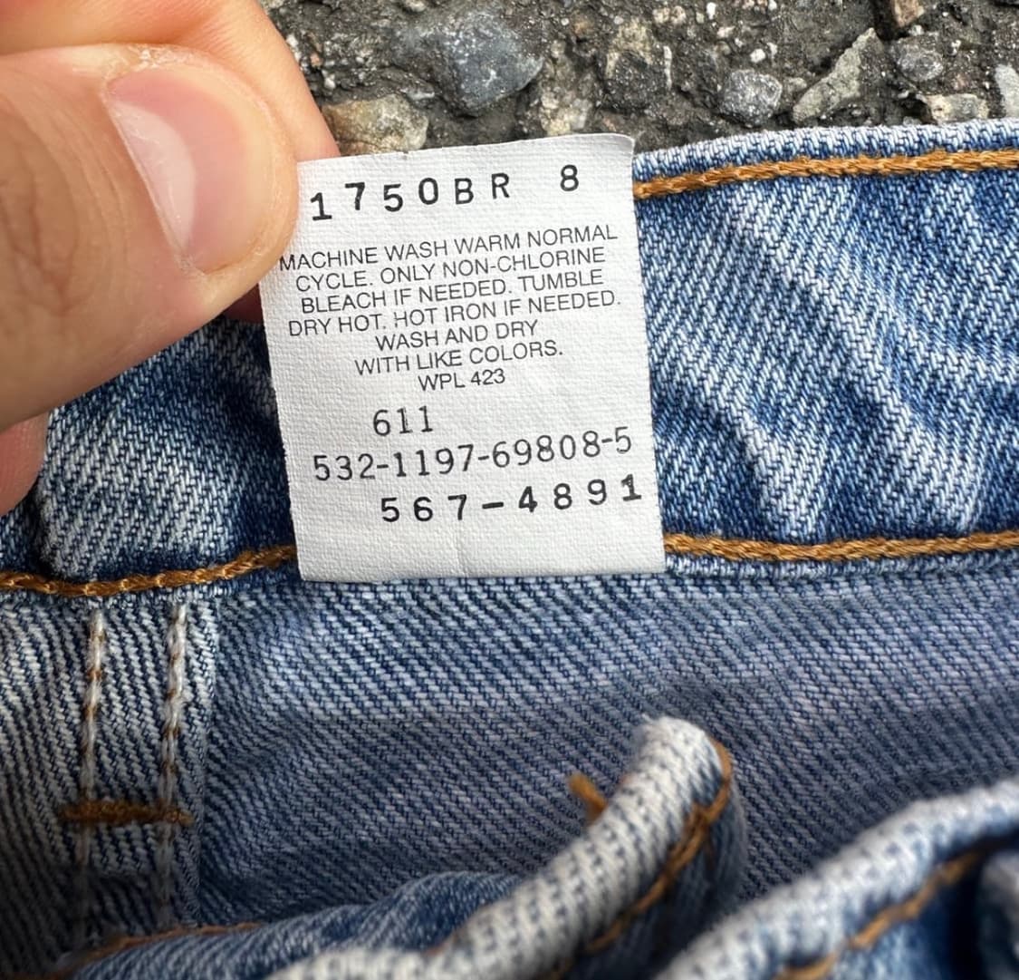90s 리바이스 567 루즈핏 made in USA W32/L30 상품이미지3