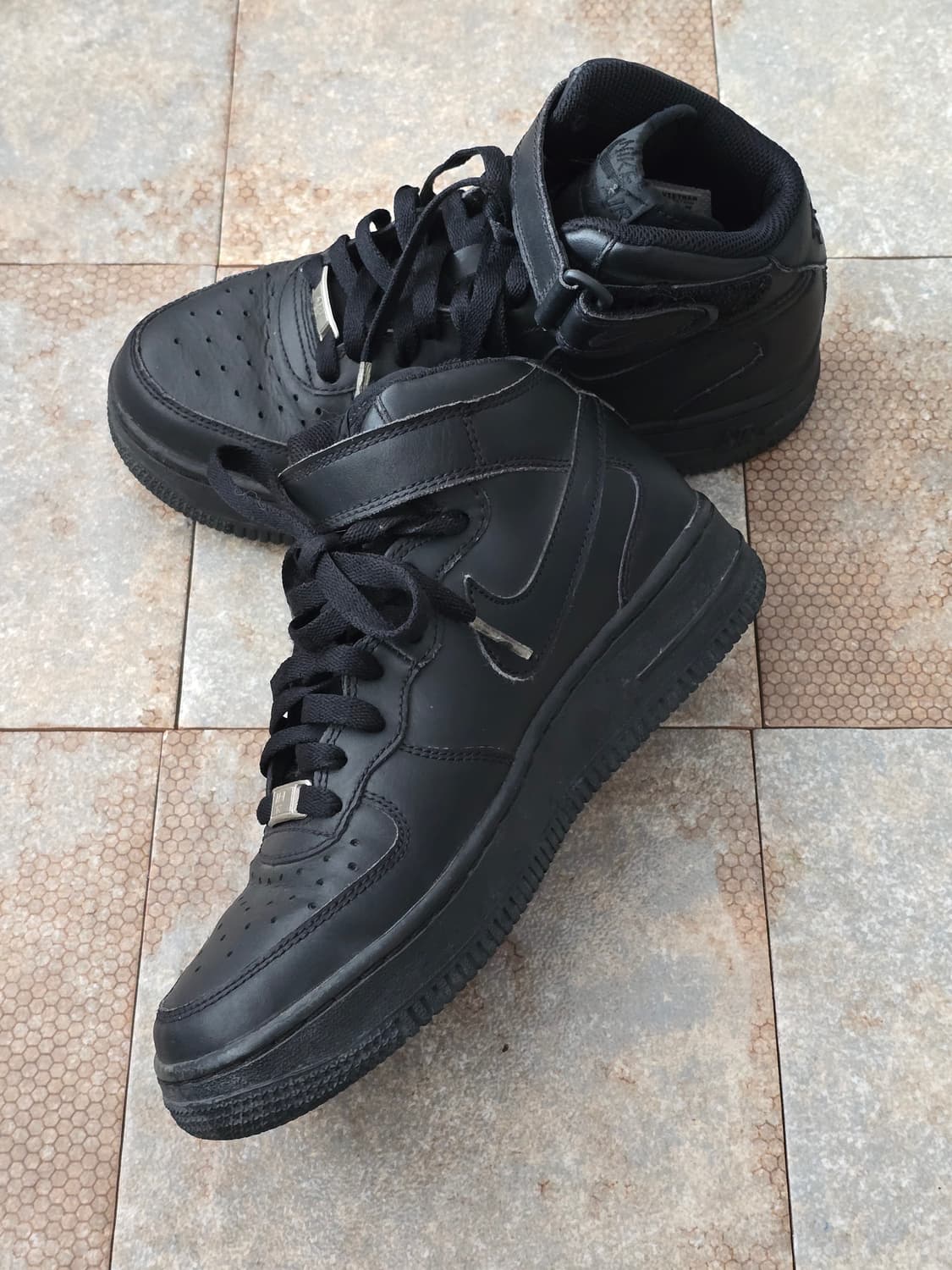 (235)나이키 빈티지 에어포스 1 07 미드 올검 상품이미지5