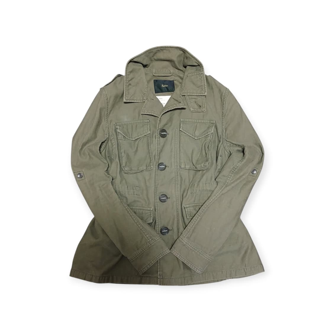 Edition 말차 단추 포인트 스트링 야상 자켓 상품이미지1