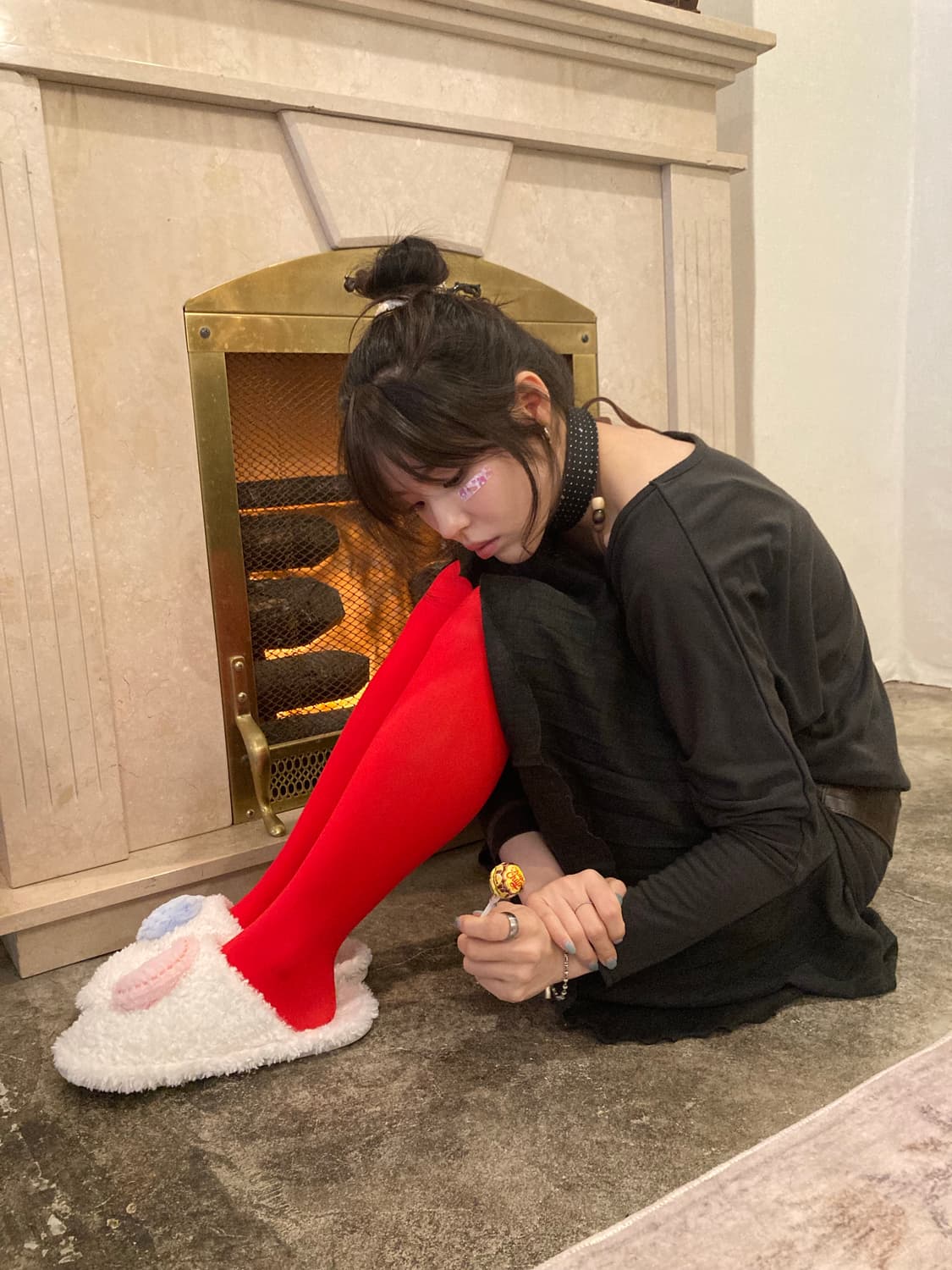 갸루 펑크 빈티지 코디세트 3pcs 상품이미지3