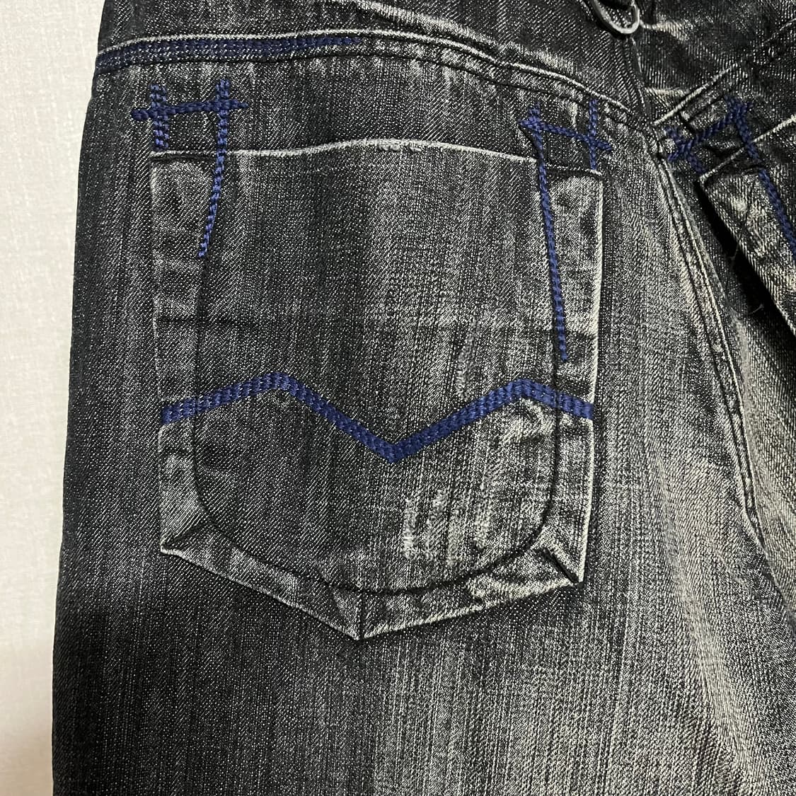 행텐 블랙 워싱 데님 팬츠 32 (새상품) 상품이미지6