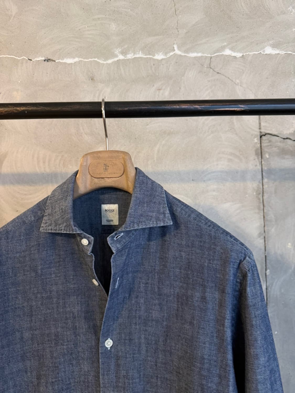 BOGGI 보기 샴브레이 셔츠 100 상품이미지4