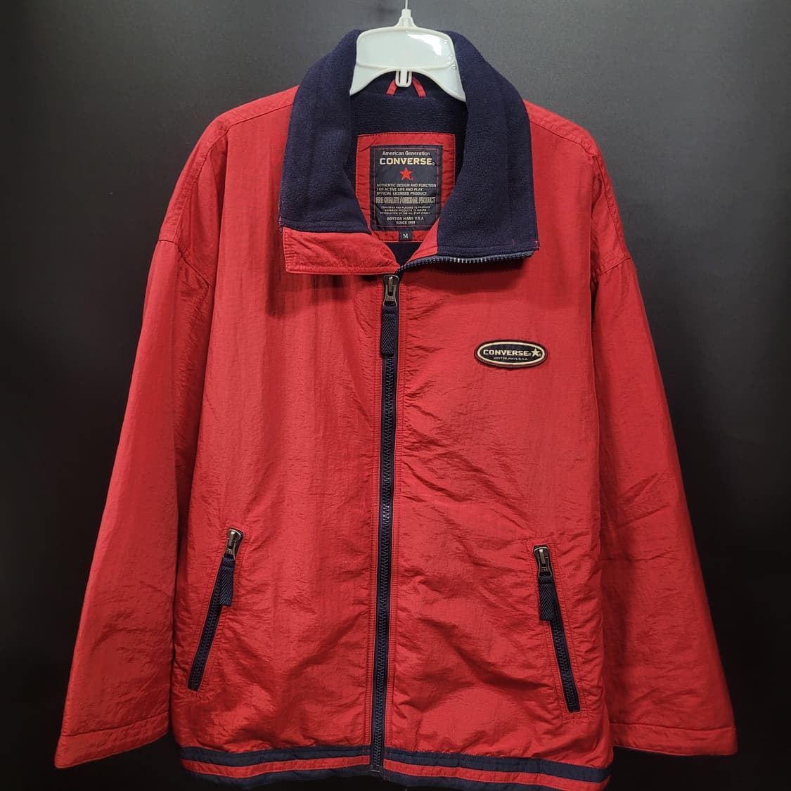 CONVERSE 컨버스 올드스쿨 빈티지 일본판 패딩 기모 집업자켓 상품이미지1