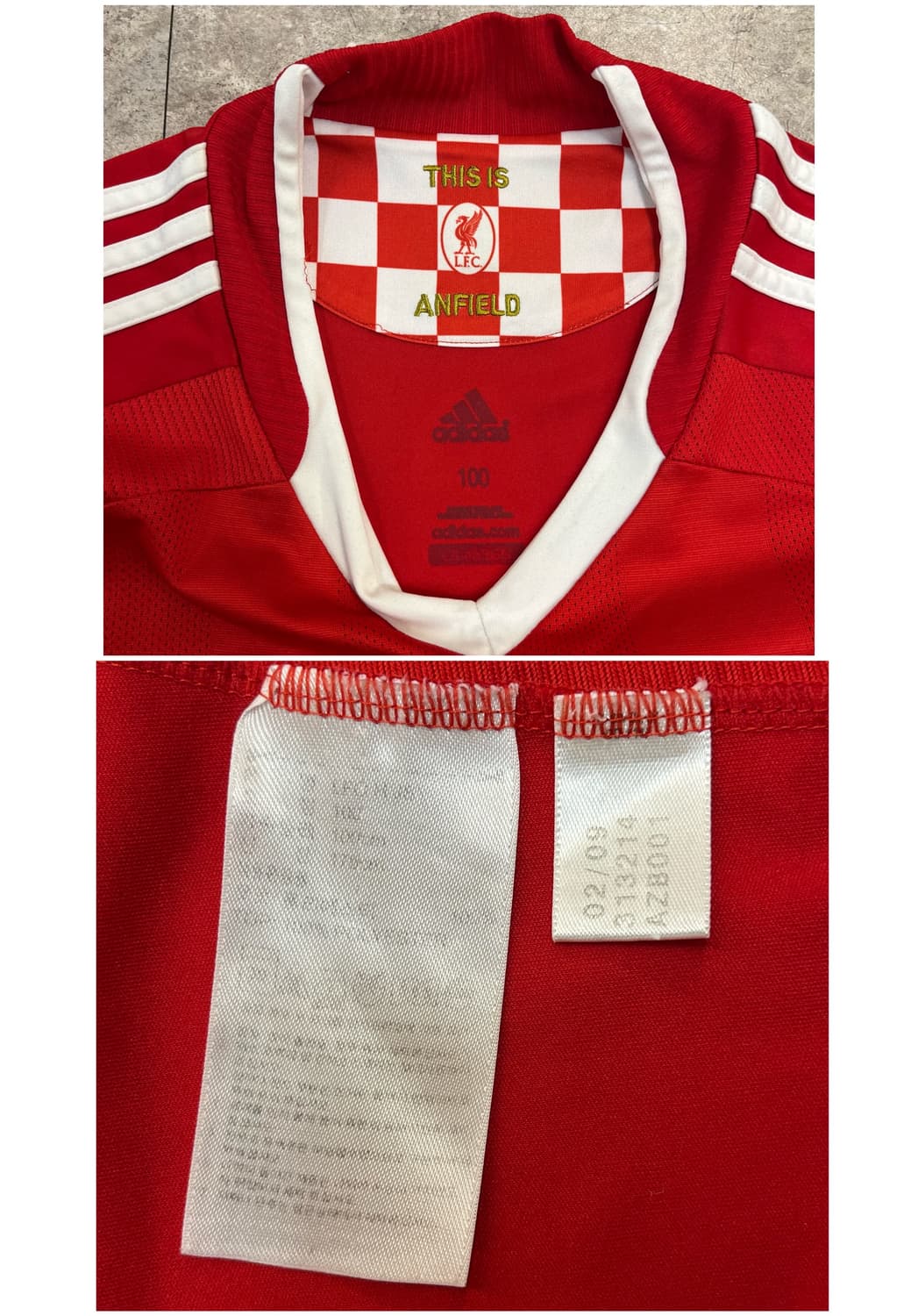 아디다스 리버풀 08-10 유니폼 져지 레드 100 #csz2694 상품이미지3