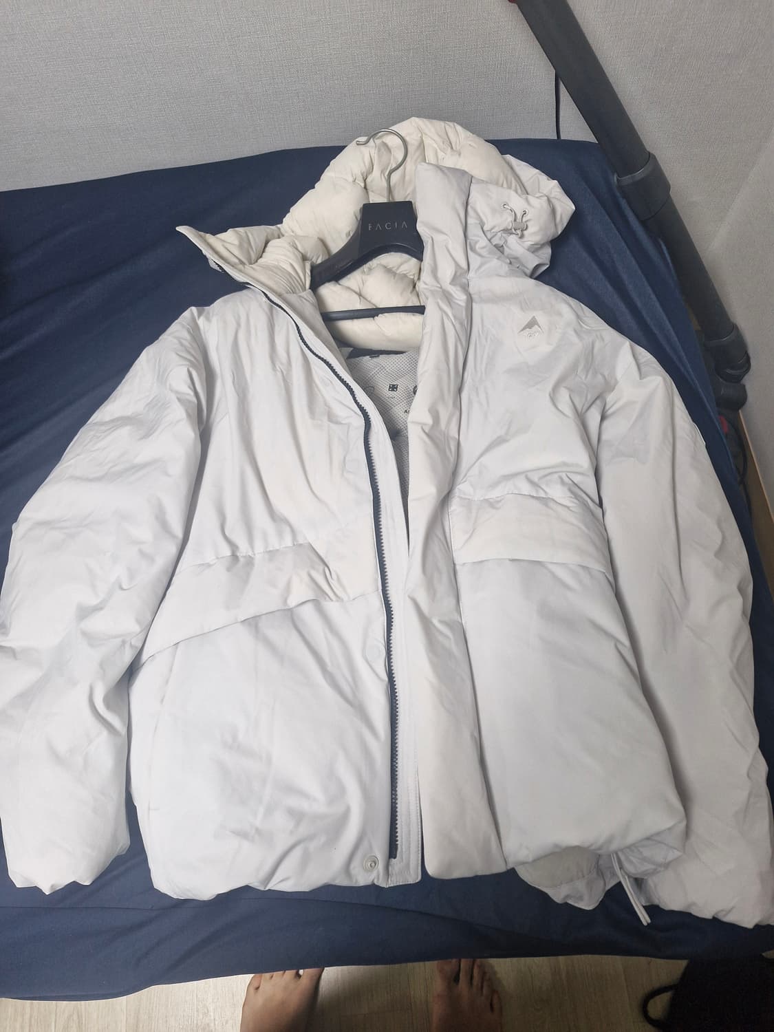 네파 남성  에어그램 써모 후디 다운 자켓아이보리 100사이즈 상품이미지1