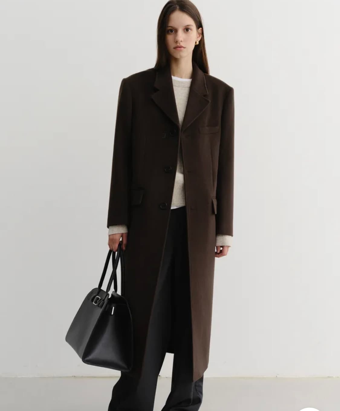 던스트 UNISEX 2-WAY 3 BUTTON CASHMERE COAT 상품이미지1