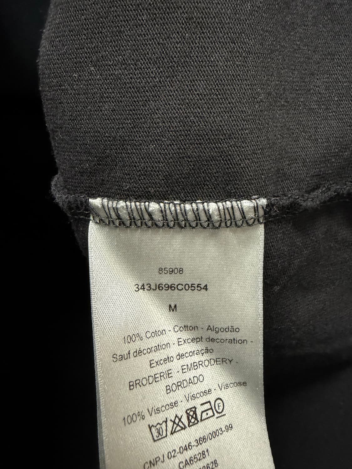 디올 자수 로고 반팔티 ( 95~100 ) 상품이미지7