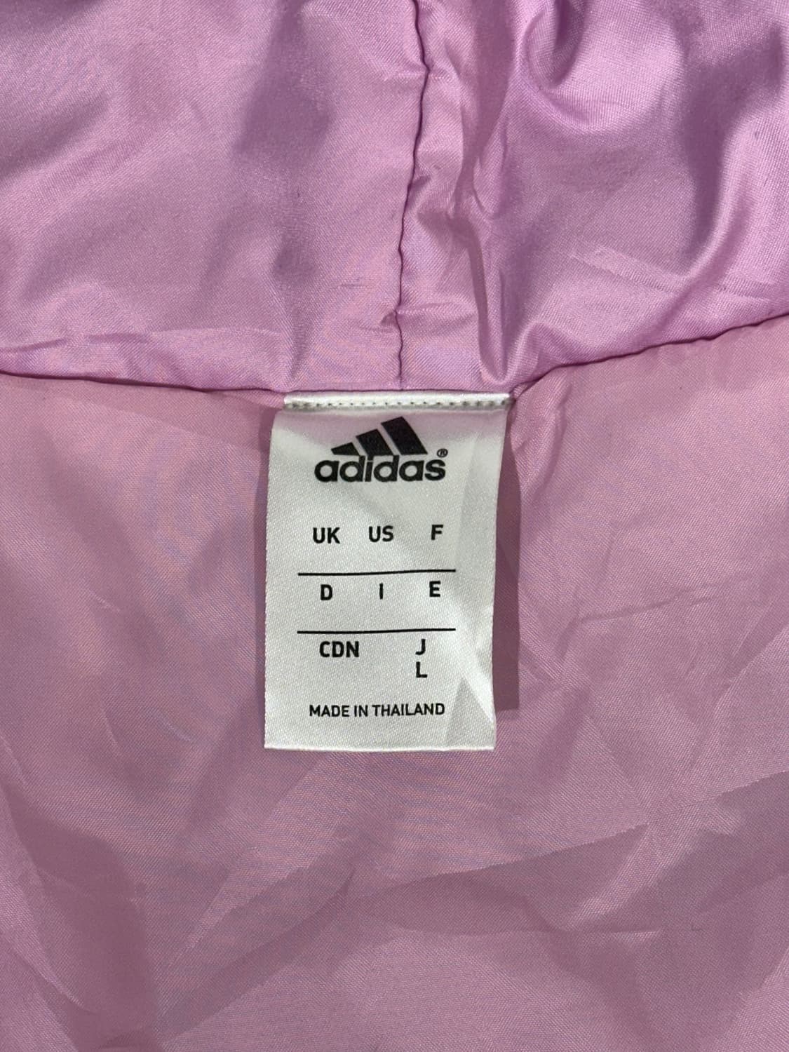 아디다스 차콜 핑크 포인트 삼선 후드 트랙 자켓 L 상품이미지7