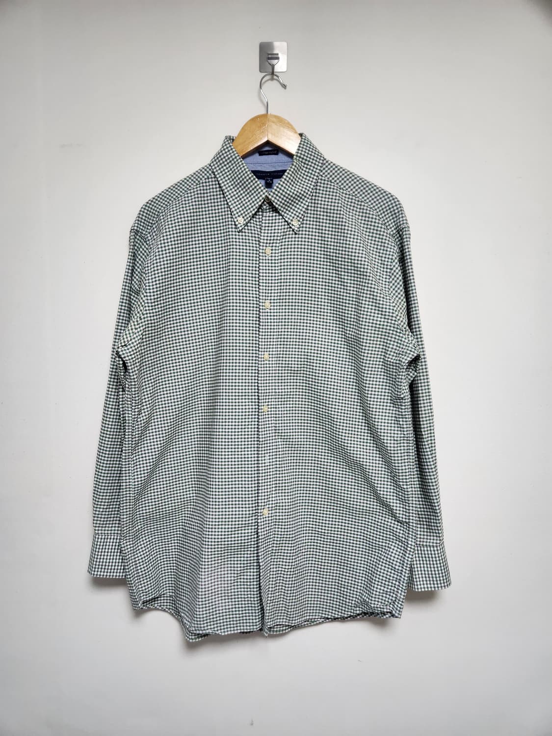 타미힐피거Tommy 체크 옥스포드 셔츠 L - S155 상품이미지1