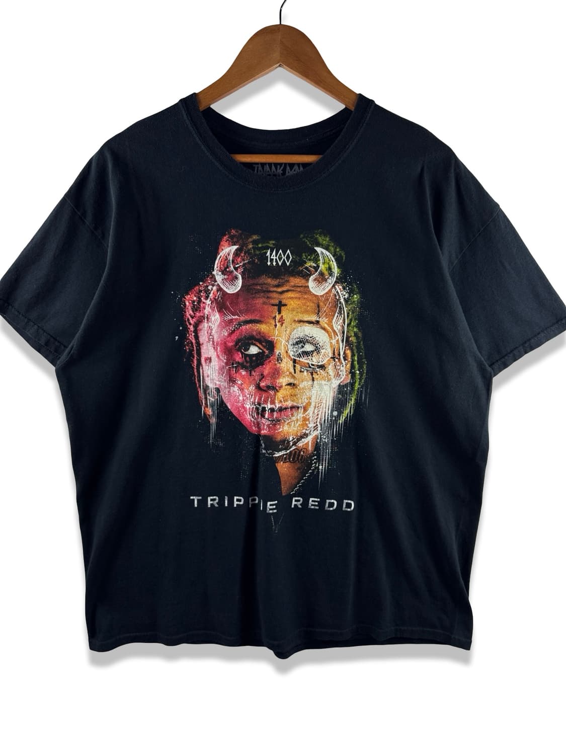 Trippie Redd 페이스 프린팅 머천다이즈 티셔츠4145 상품이미지1
