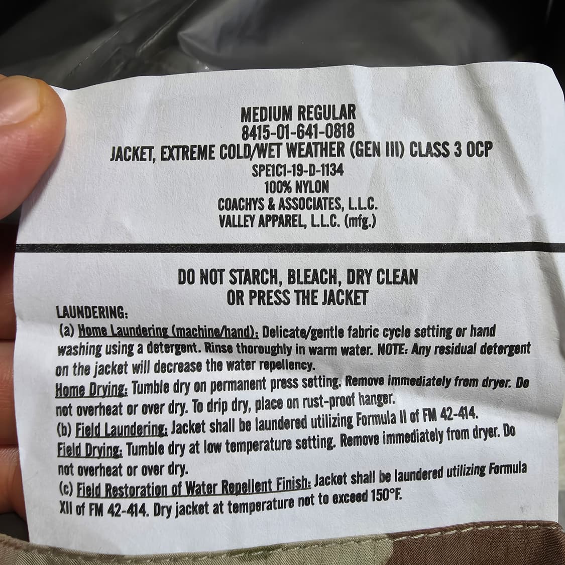 (M)미군 OCP 3세대 팩라이트 고어텍스 자켓 상품이미지6