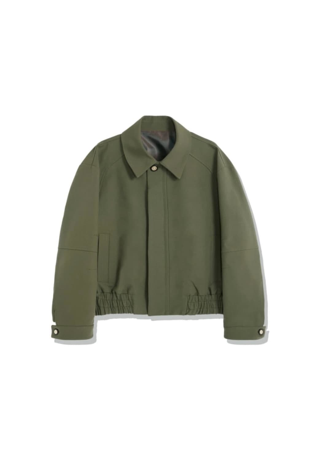 STU 크루아상 슬리브 자켓 카키 M 상품이미지3