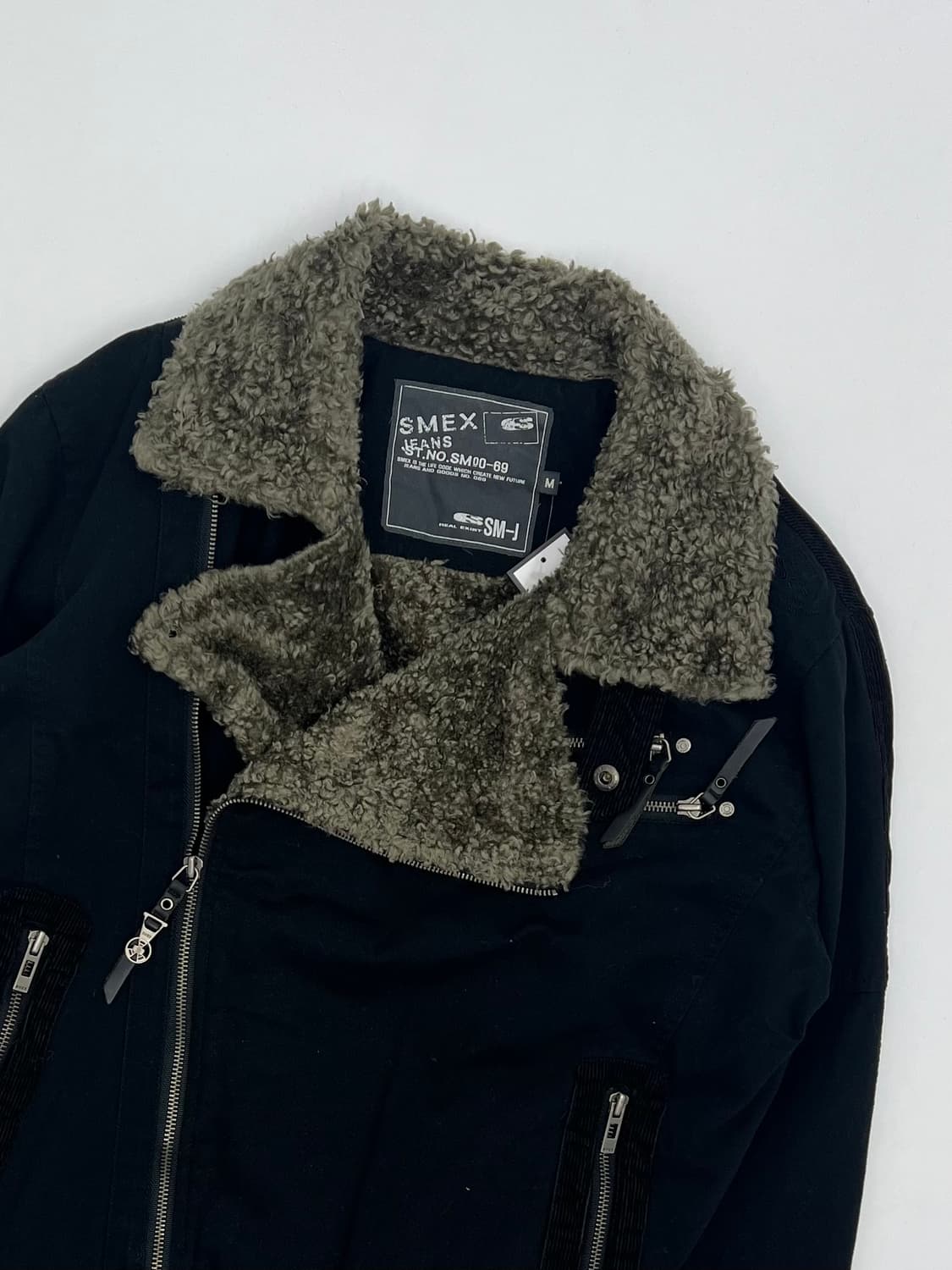 SMEX JEANS 블랙 무스탕 자켓 상품이미지2