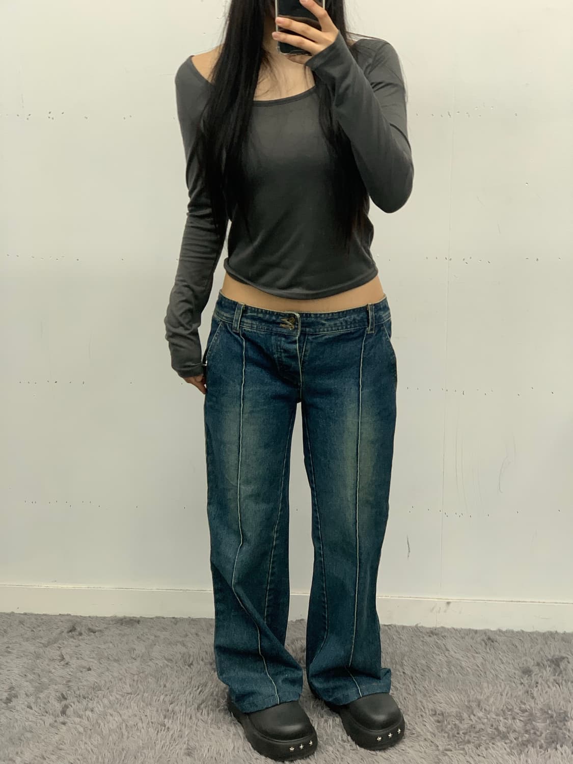 Net one 로우라이즈 데님 상품이미지2