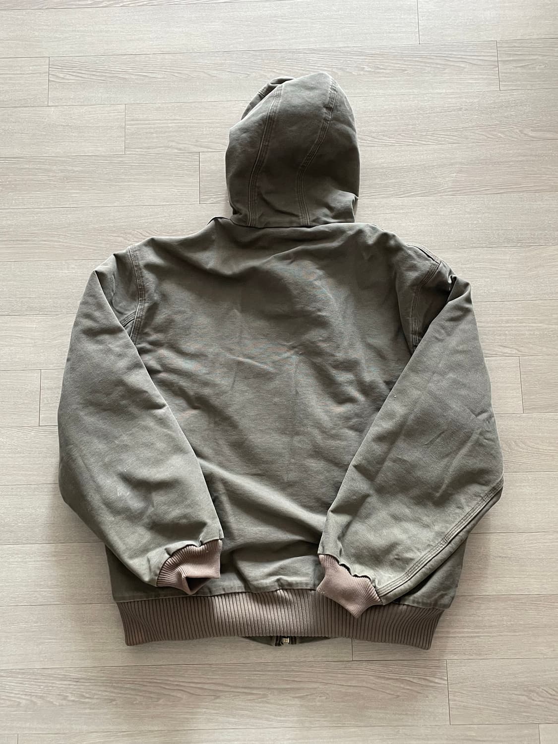 칼하트 j130 LBR 라이트브라운 액티브 자켓 샌드스톤 상품이미지2