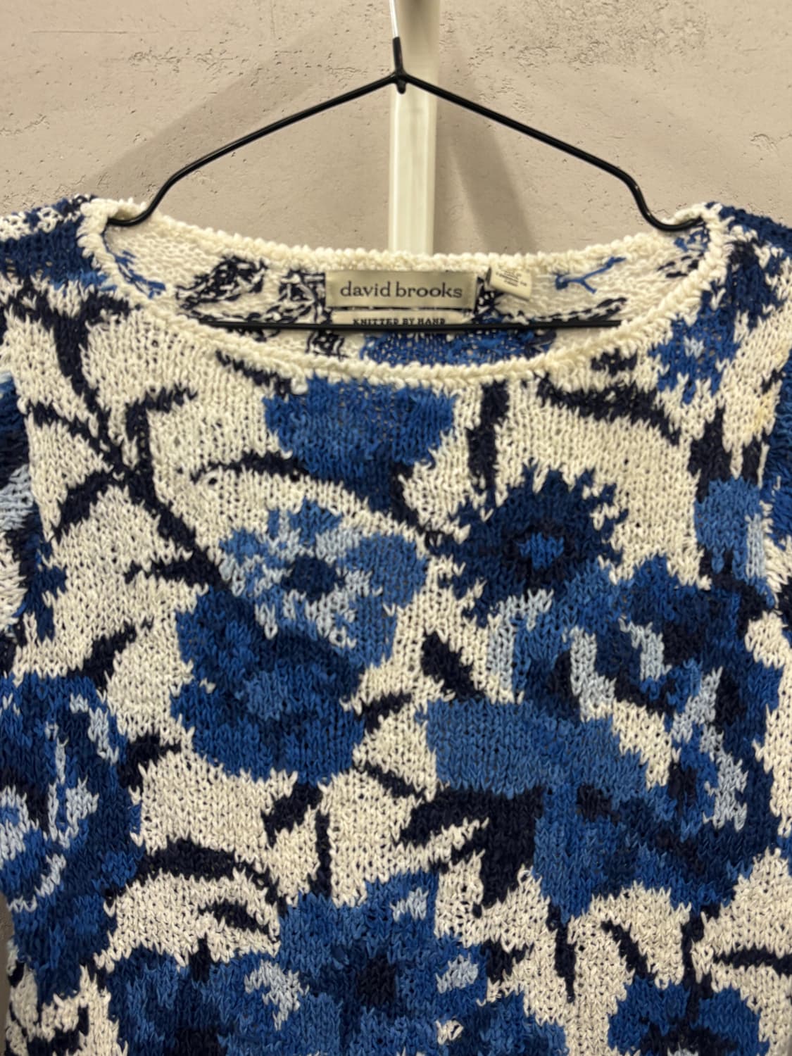 david brooks 플라워 패턴 니트 S/P 상품이미지3