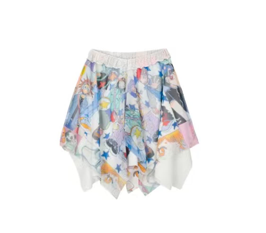 YOUTHBATH YB x Oliwa Knit-Mesh Skirt  상품이미지1
