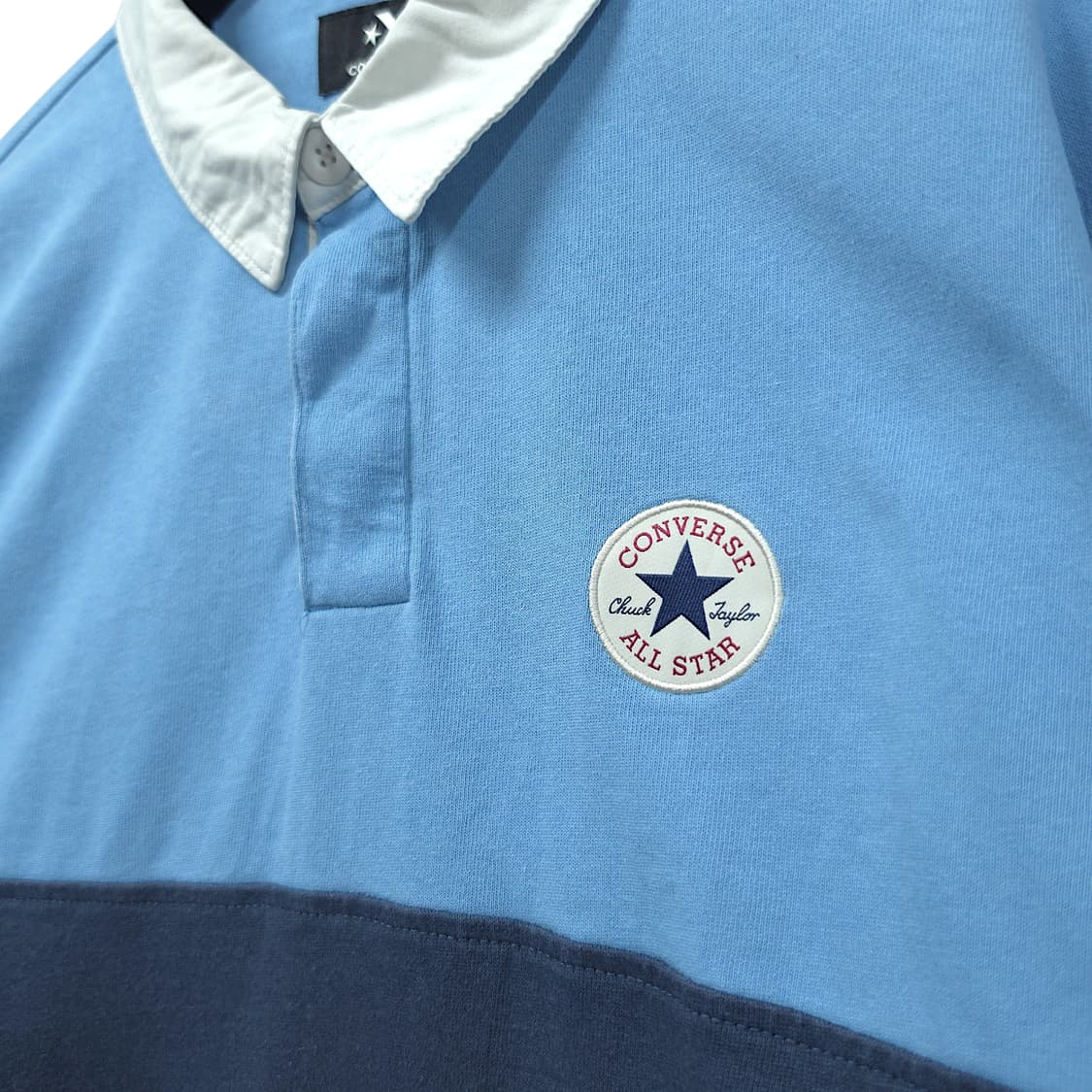 [XL] 컨버스 올스타 컬러블록 럭비 긴팔티셔츠 상품이미지4