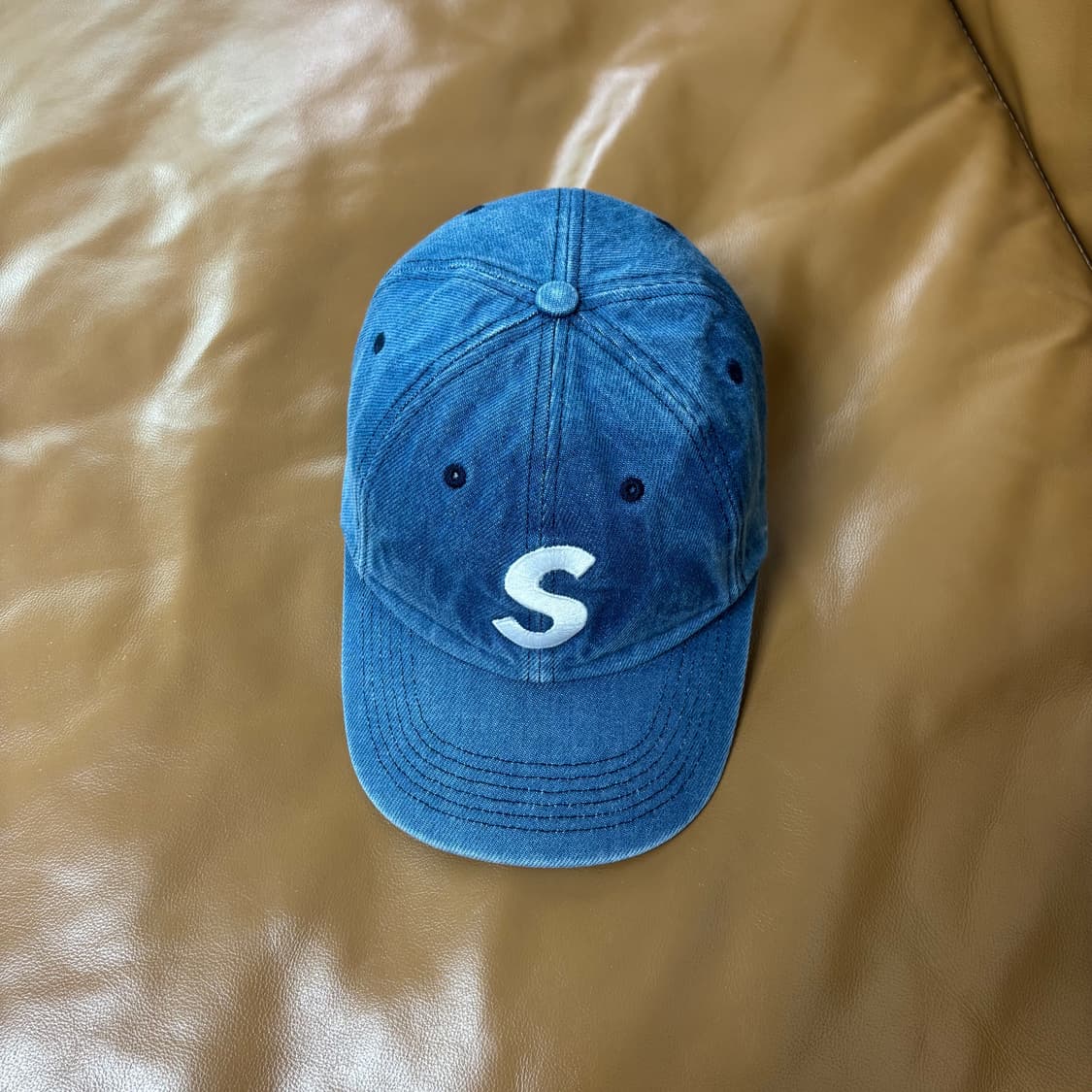 Supreme 슈프림 워시드 데님 S로고 6패널 볼캡 모자 (Denim) 상품이미지5