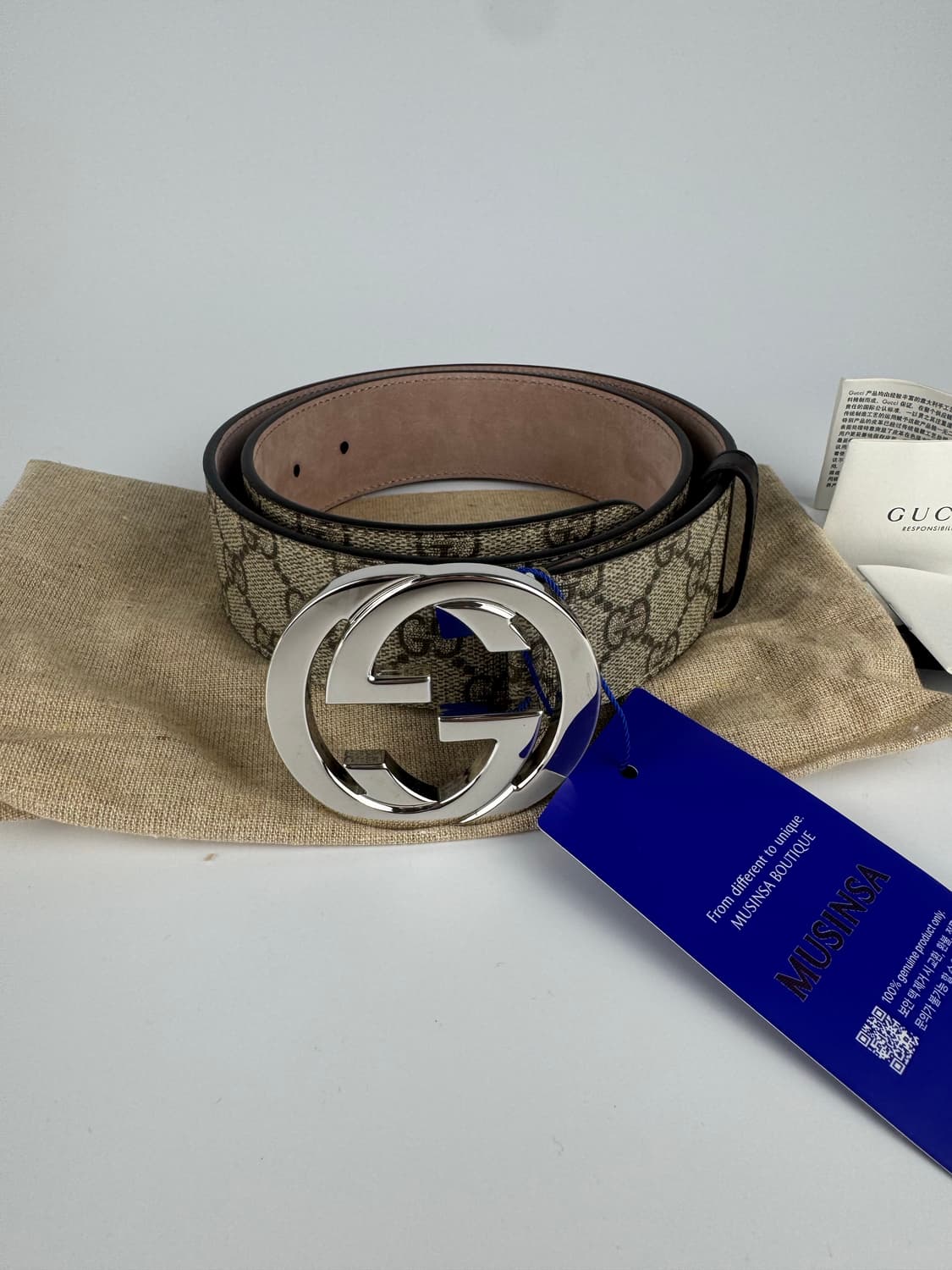 구찌 GG 수프림 벨트 (새 상품) 상품이미지1