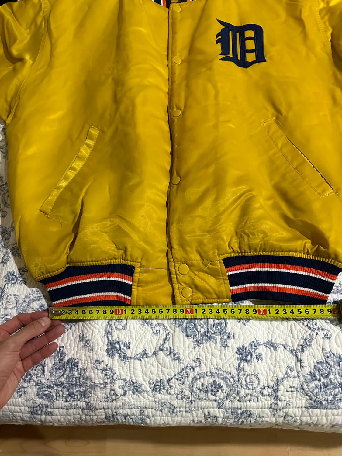 Starter 옐로우 오버사이즈 얇은 패딩(솜) 자켓  상품이미지5