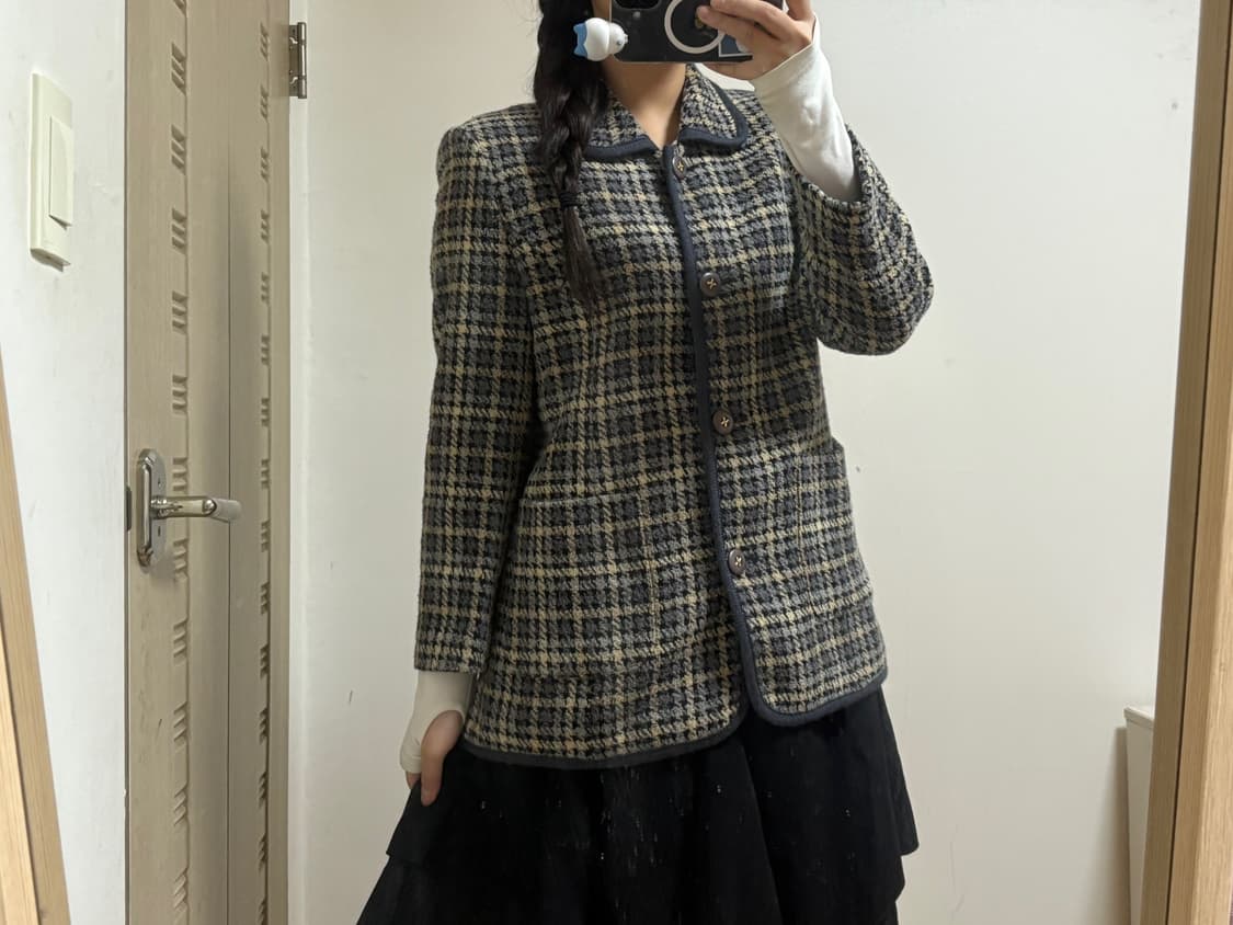 일본 빈티지 트위드 코트  상품이미지1