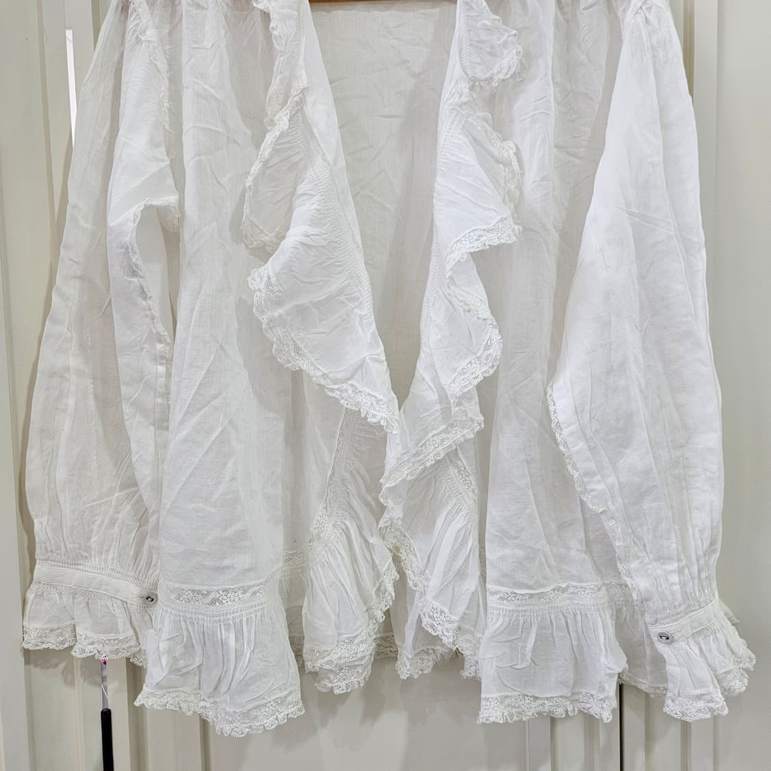 핑크하우스 스타일 레이스 가디건블라우스 상품이미지5