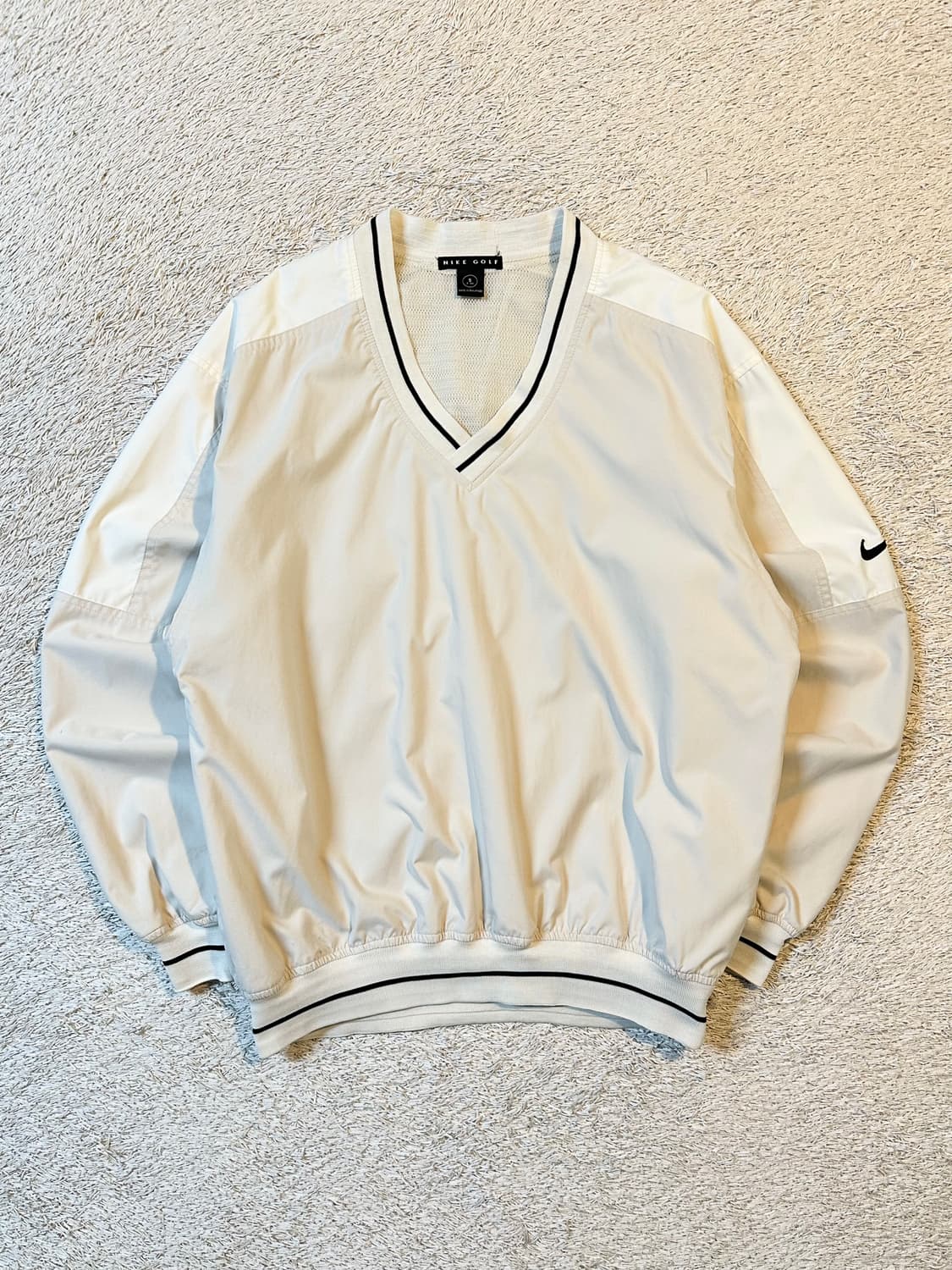 00's 나이키 골프 재팬라인 스우시 배색 웜업 라이트 베이지 상품이미지1