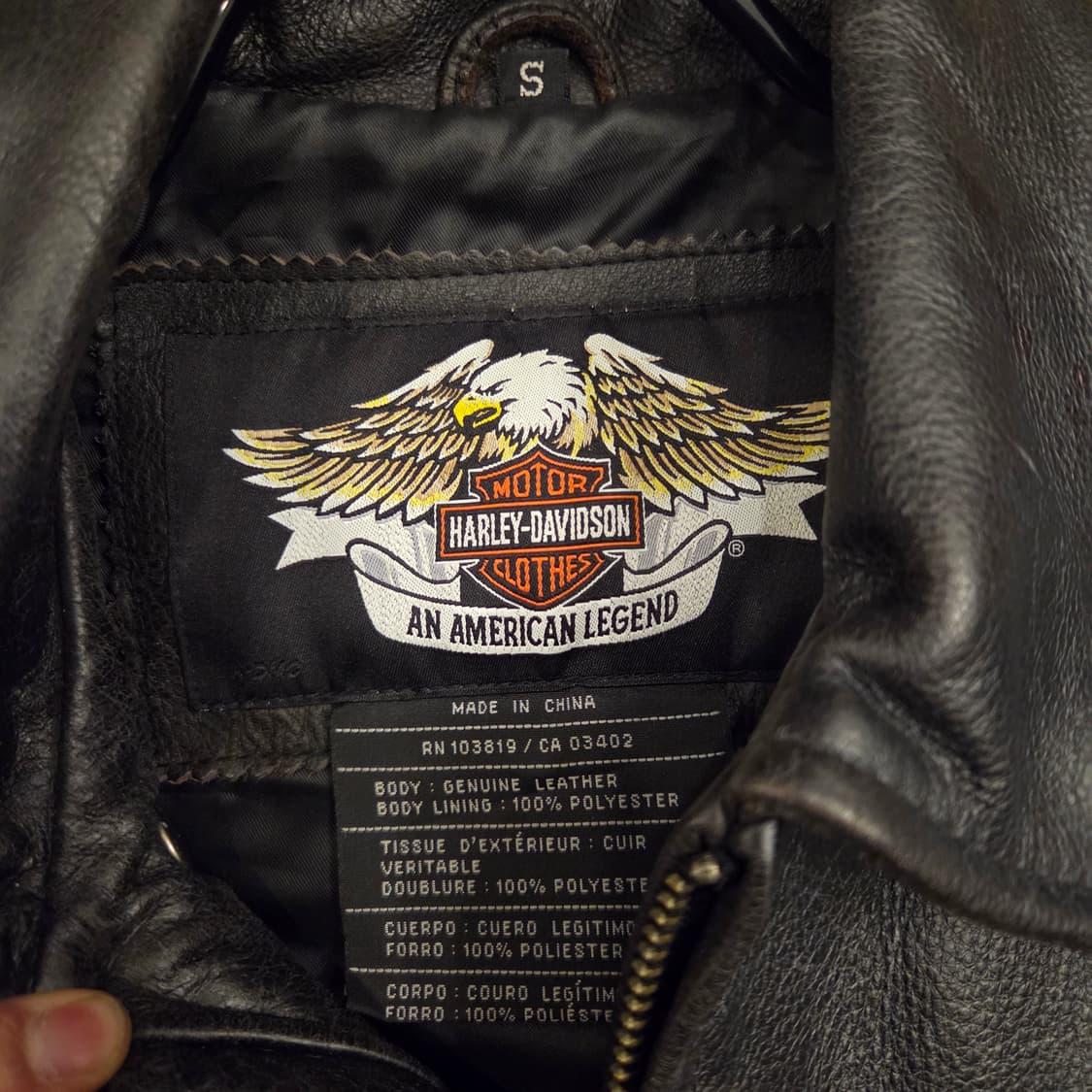 할리 데이비슨 싱글레더 싱글라이더 a2 자켓 상품이미지3