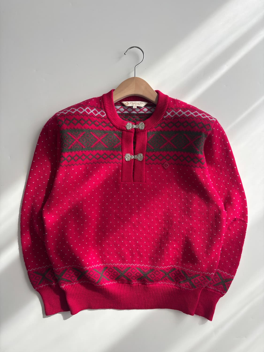 Christian Dior sports 디올 스포츠 핑크 노르딕 니트 상품이미지2