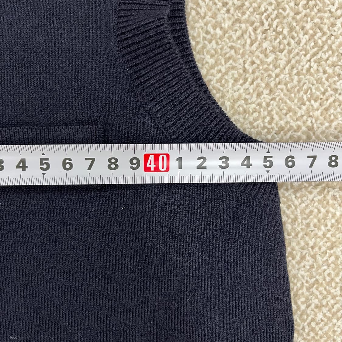 [90] 새상품 칼라거펠트 브이넥 니트 민소매 원피스 치마 0108M1 상품이미지6