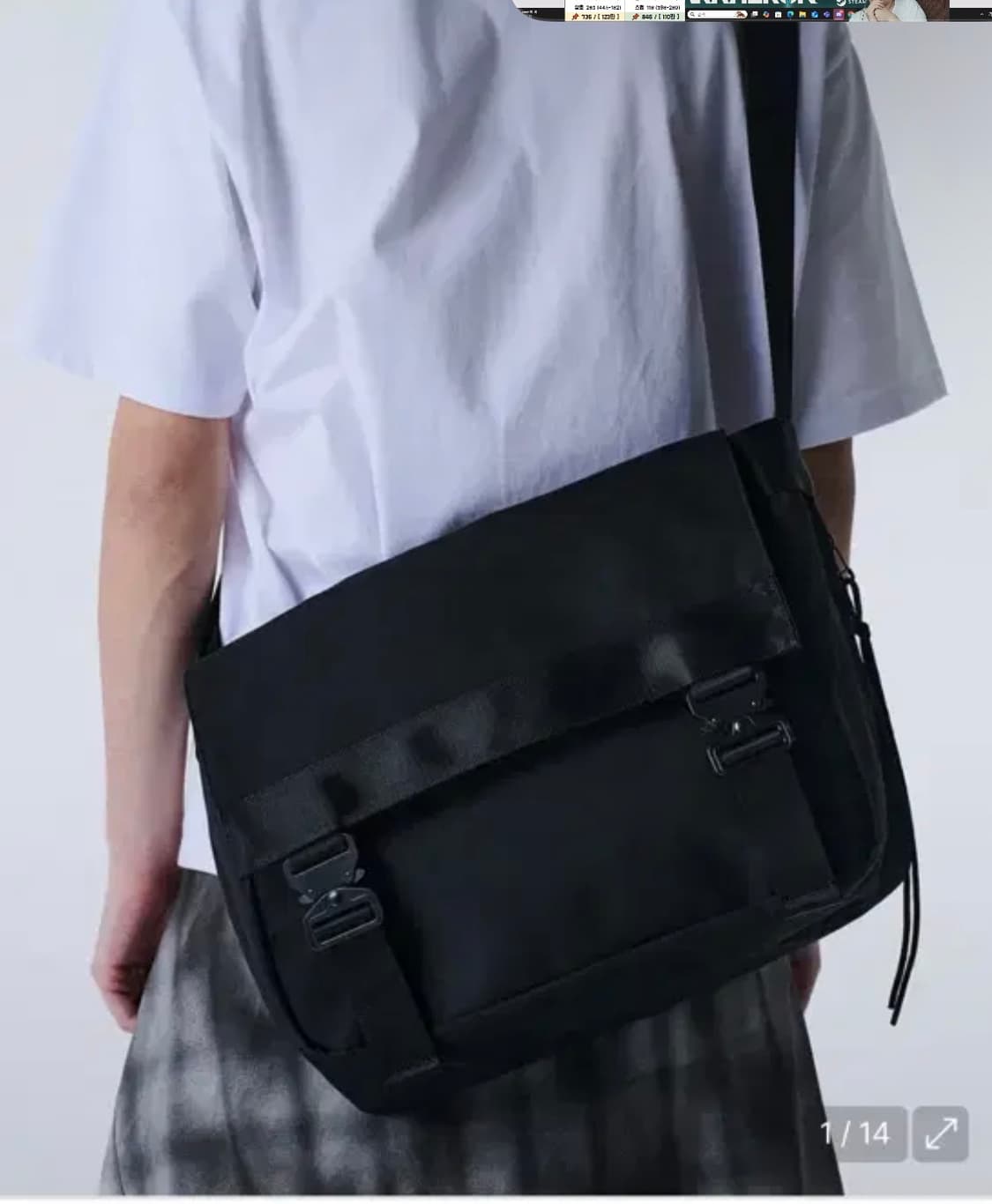 메종미네드 two buckle messenger bag 상품이미지1