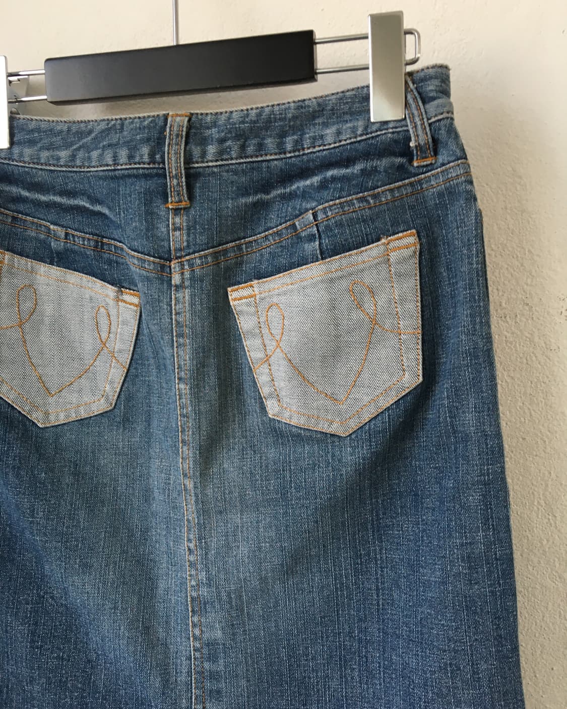 Patch point denim skirt 상품이미지6