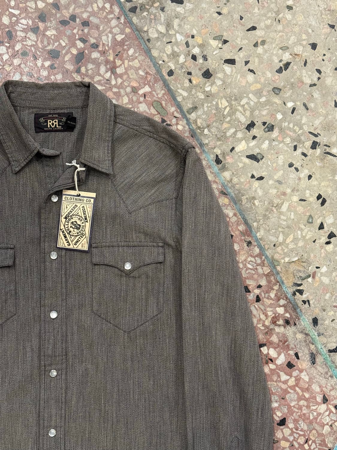 RRL 더블알엘 웨스턴 셔츠 (M) 상품이미지4