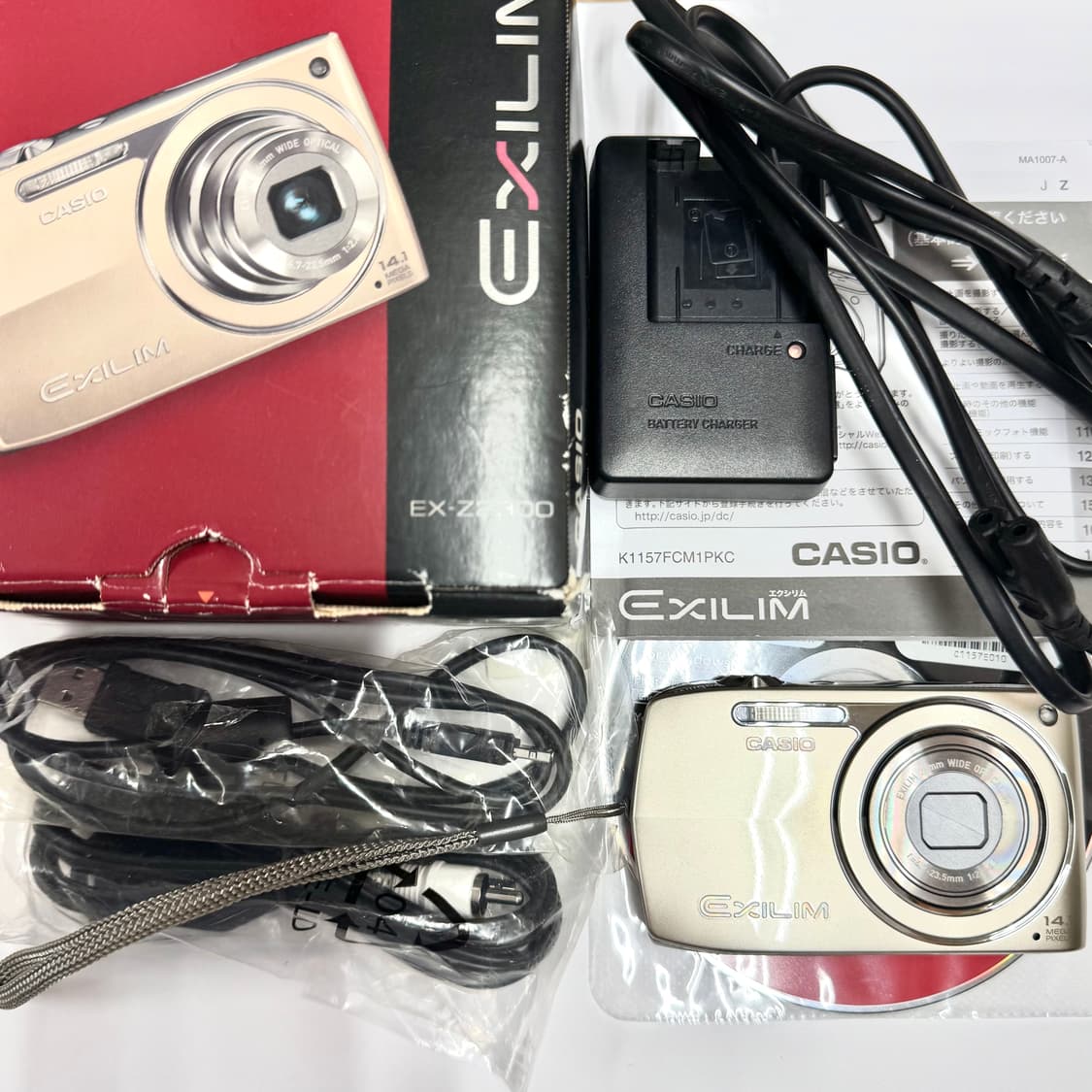 풀박스 민트급/ 카시오 엑슬림 z2300 아일릿 모카 로제 디카 상품이미지4