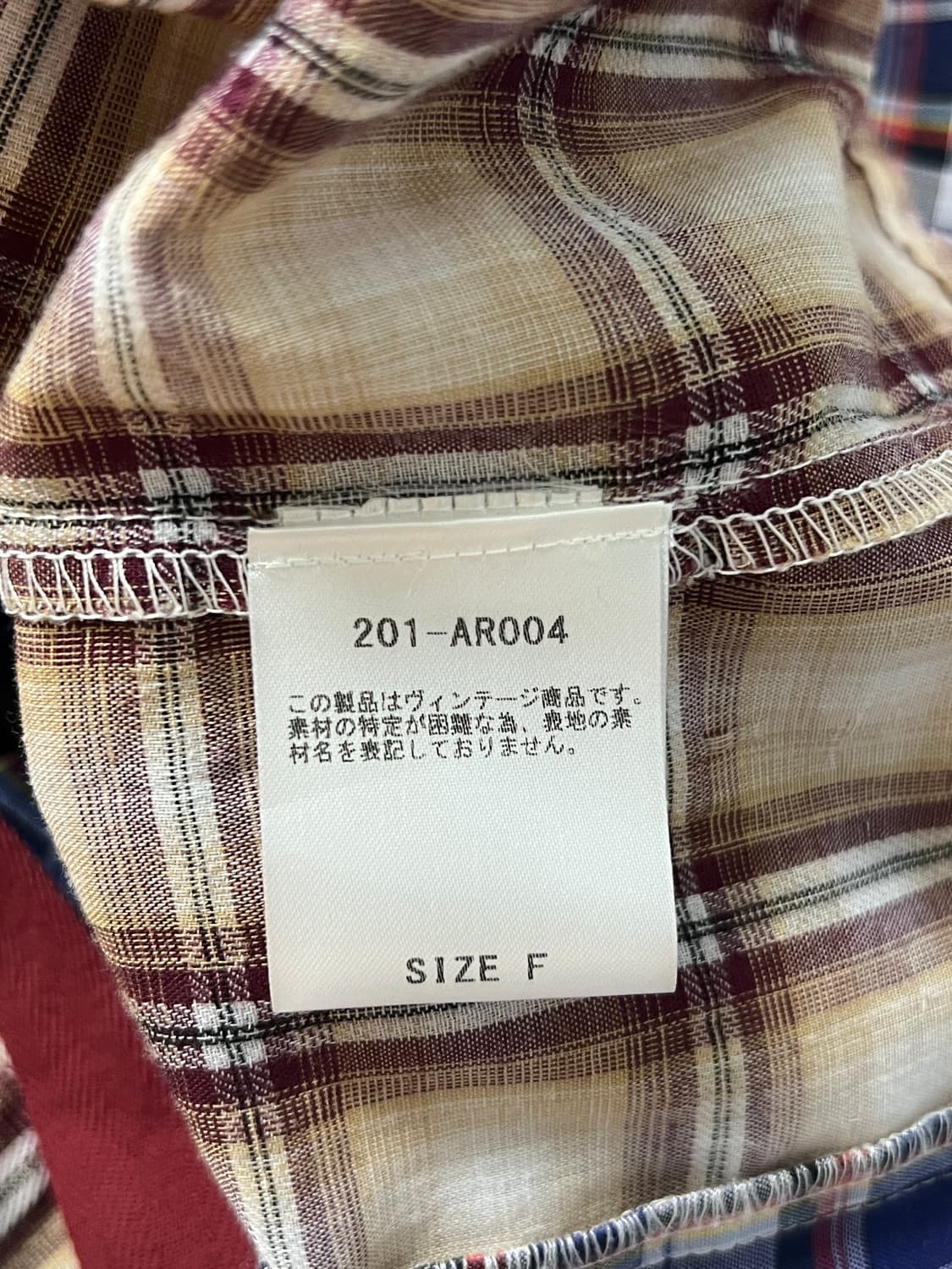 yuumi ARIA-REMAKE CHECK SHIRT 상품이미지9