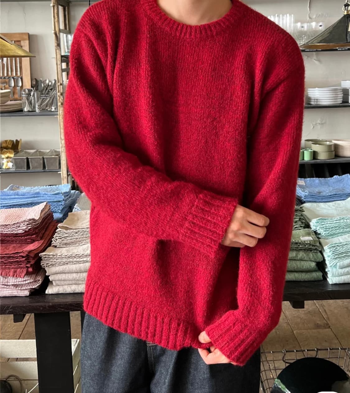 울 라운드 니트 상품이미지2