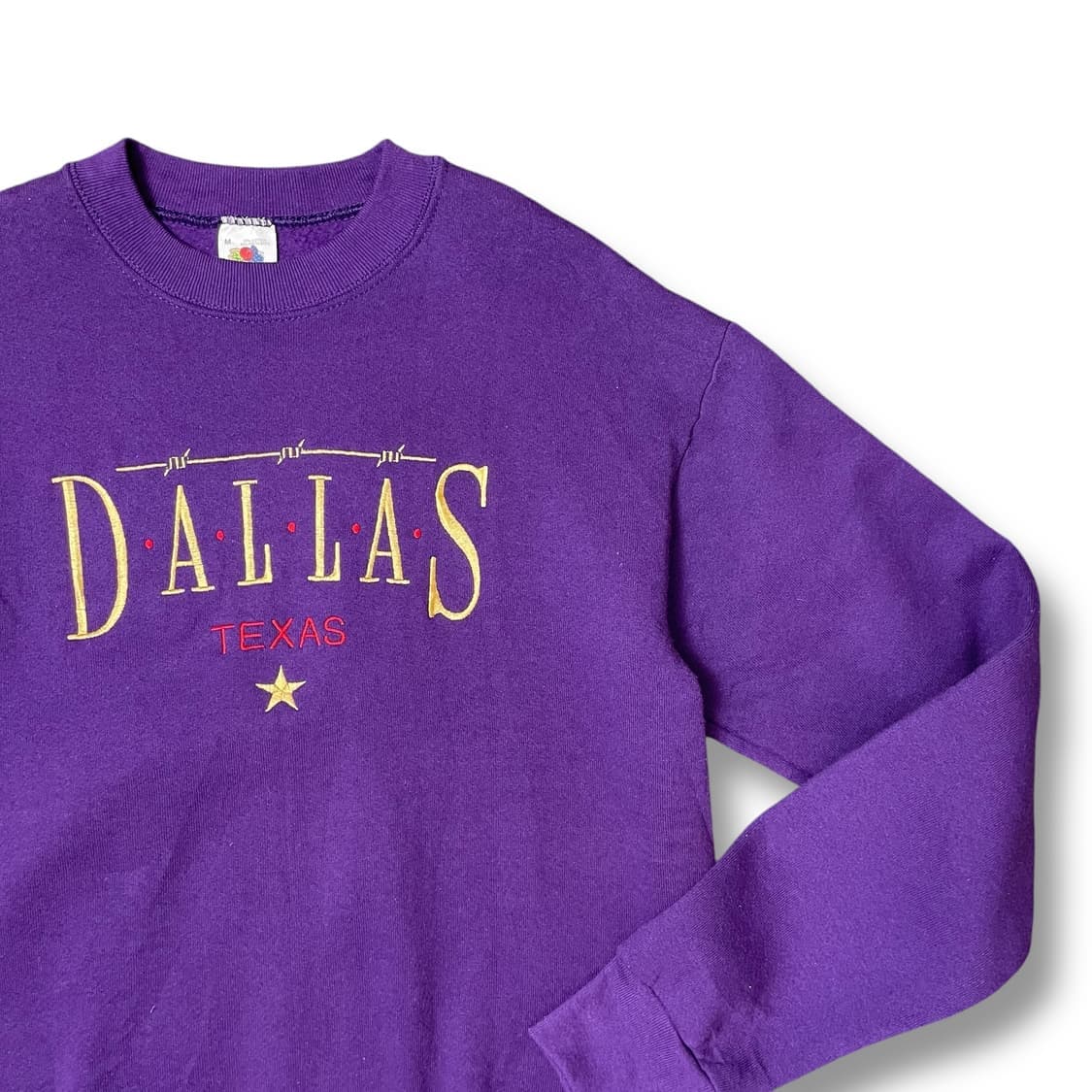 프룻오브더룸 퍼플 기모 맨투맨 M 상품이미지3