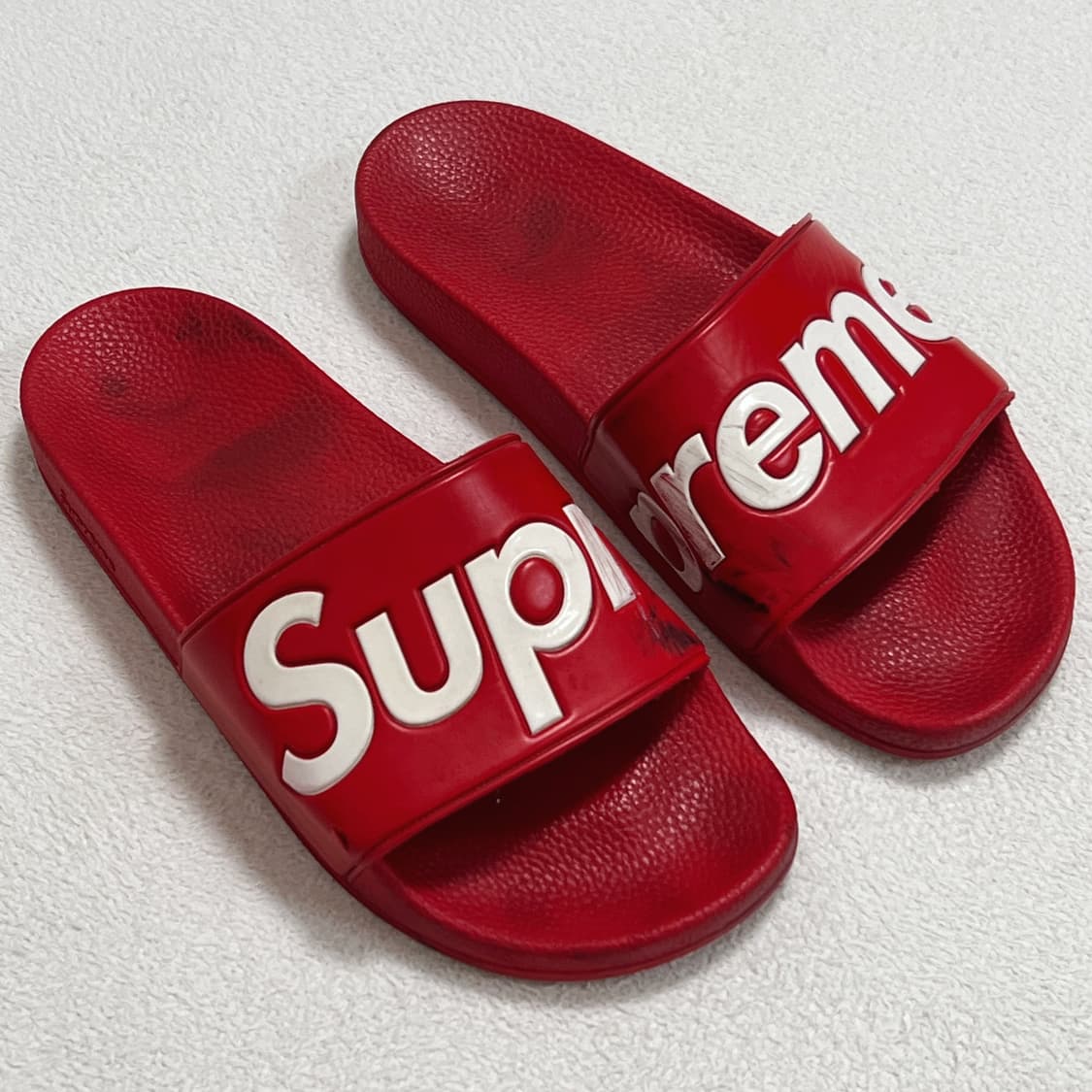 슈프림 14SS 슬라이드 슬리퍼 레드 상품이미지3