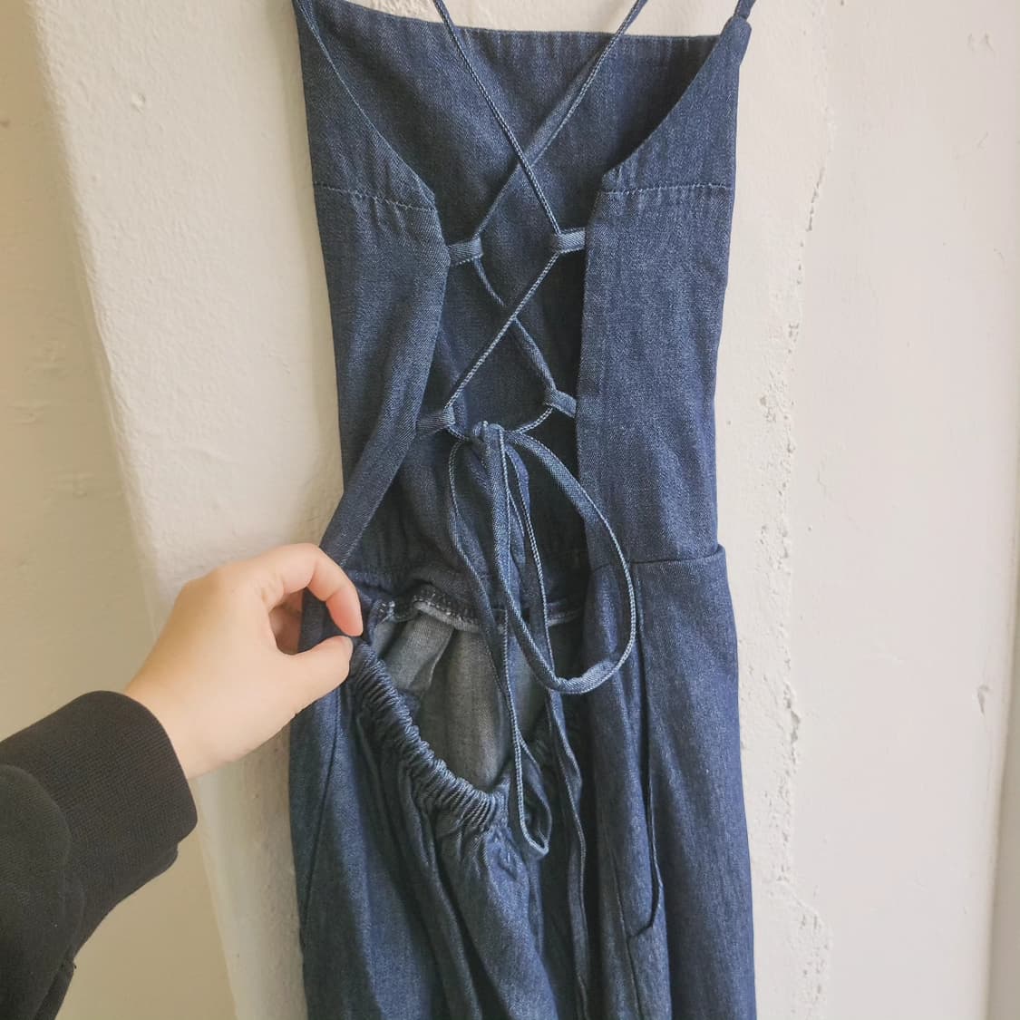 생지데님 에이프런 원피스 상품이미지7