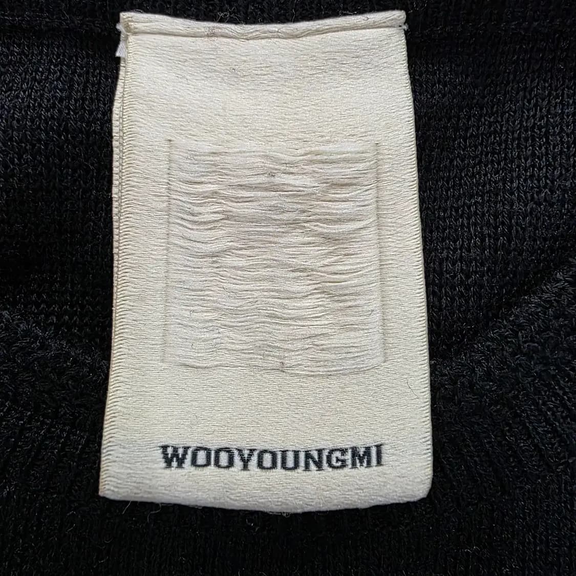 우영미 블랙 프린트 니트 스웨터 100 상품이미지8