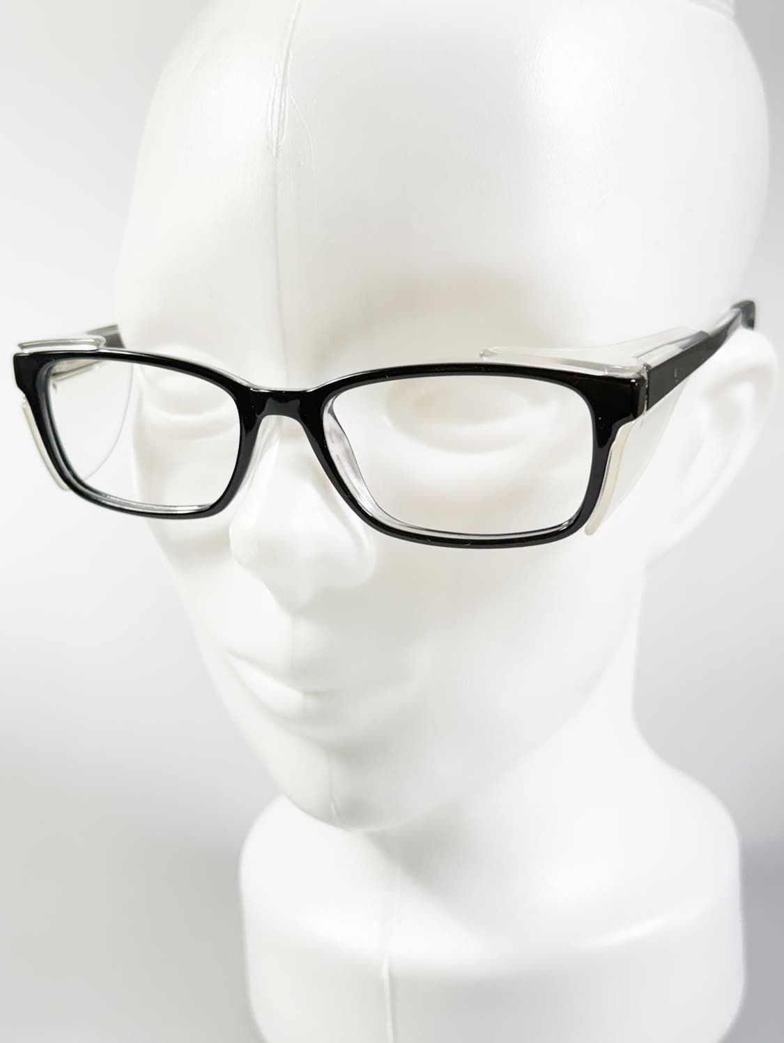 90s 유로피안 블랙 뿔테 스퀘어 쉴드 빈티지 안경 상품이미지8